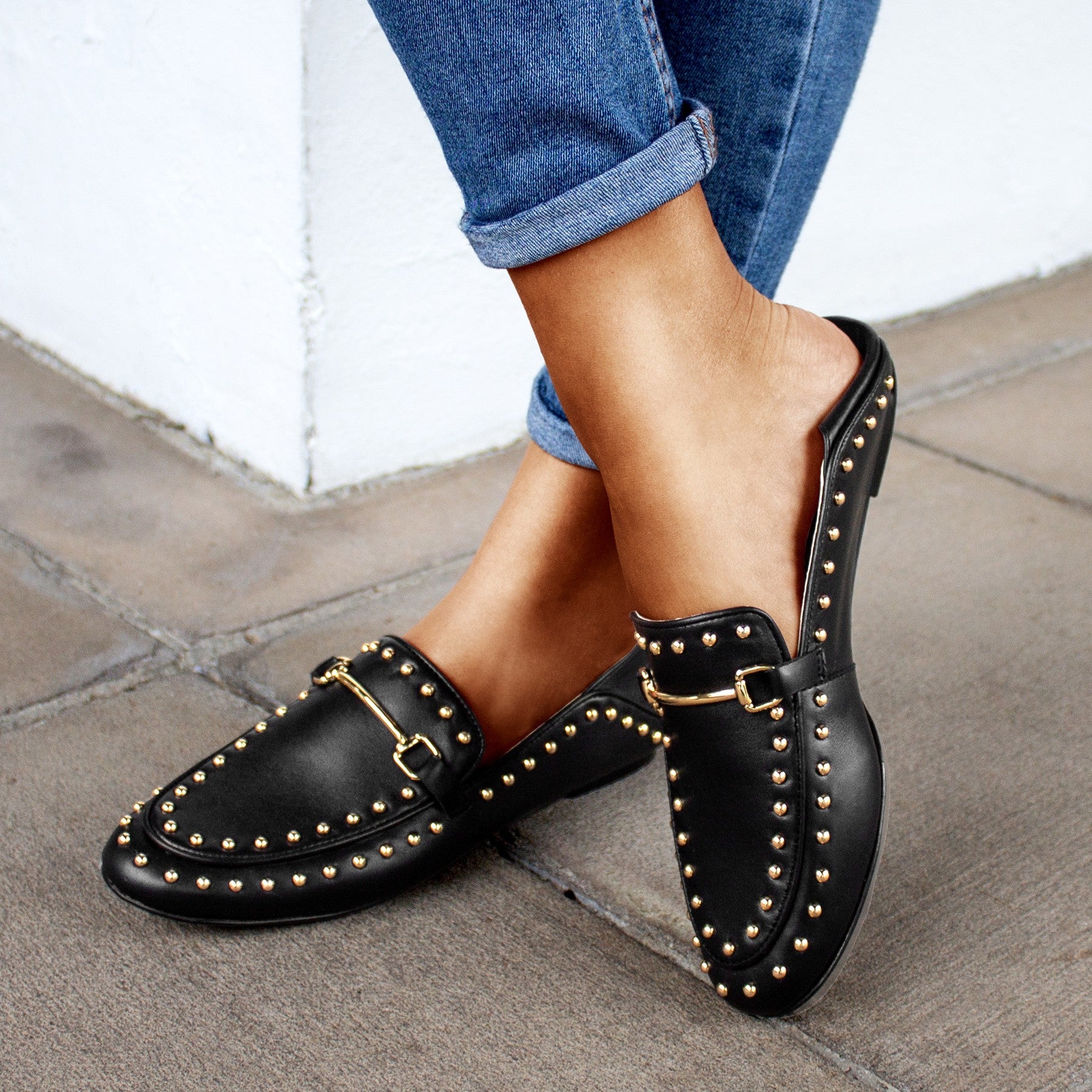 Loafer Boston Studded Black
