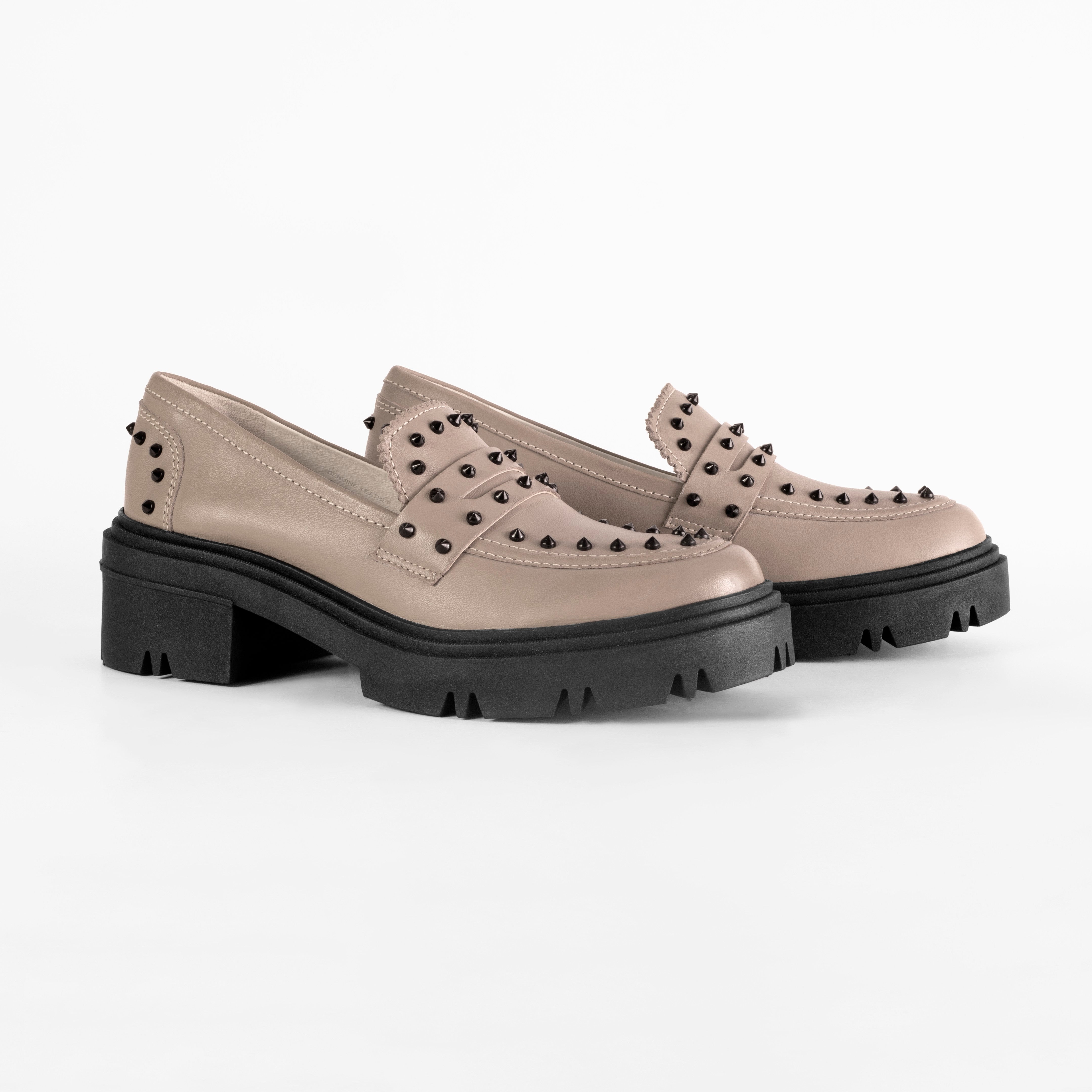Loafer Dara Studded Full Greige