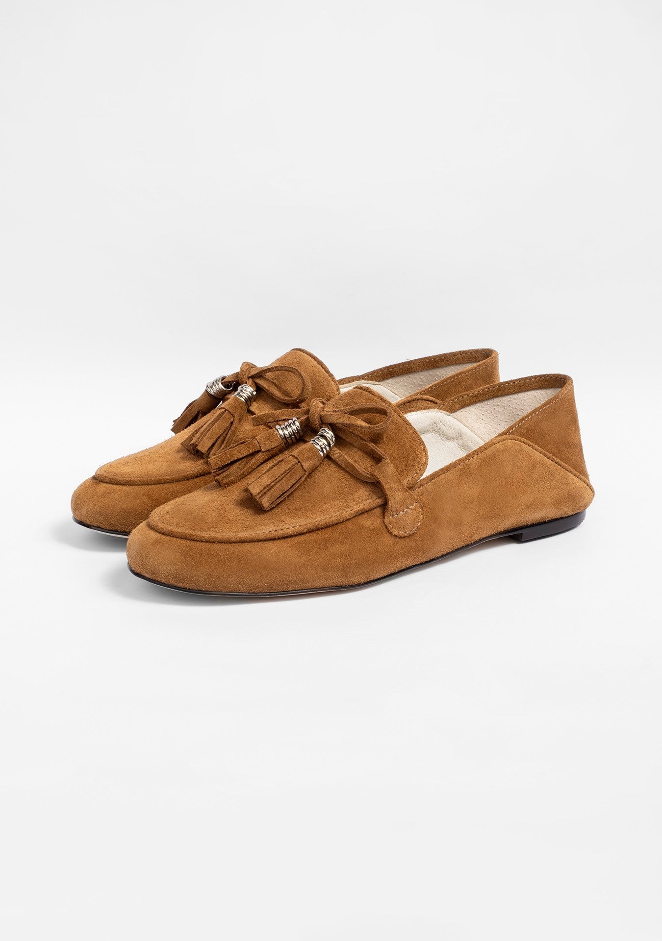 Loafer Clotilde Camurça Capuccino