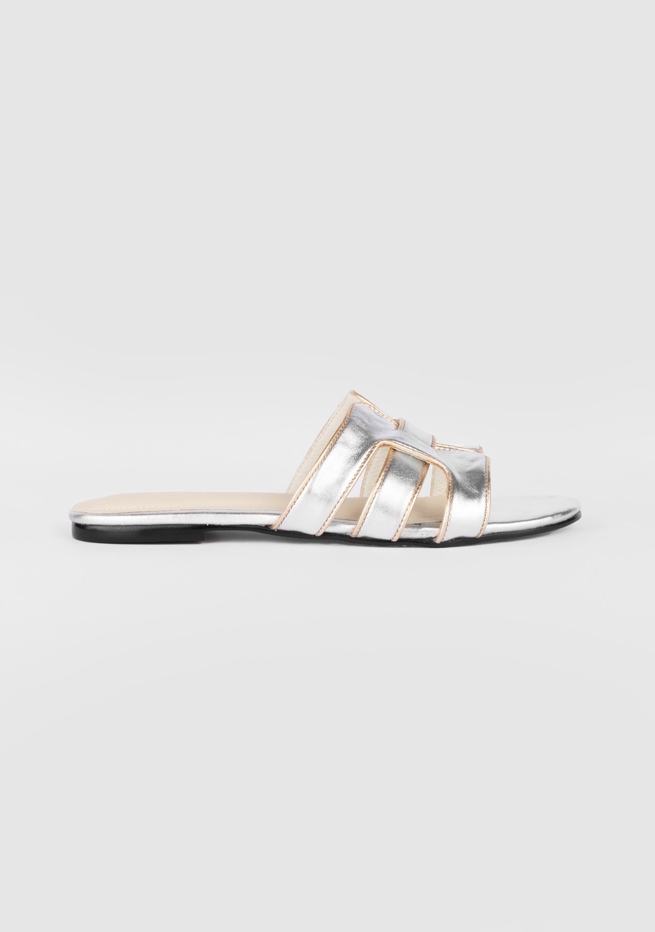 Rasteira Eloise Metallic