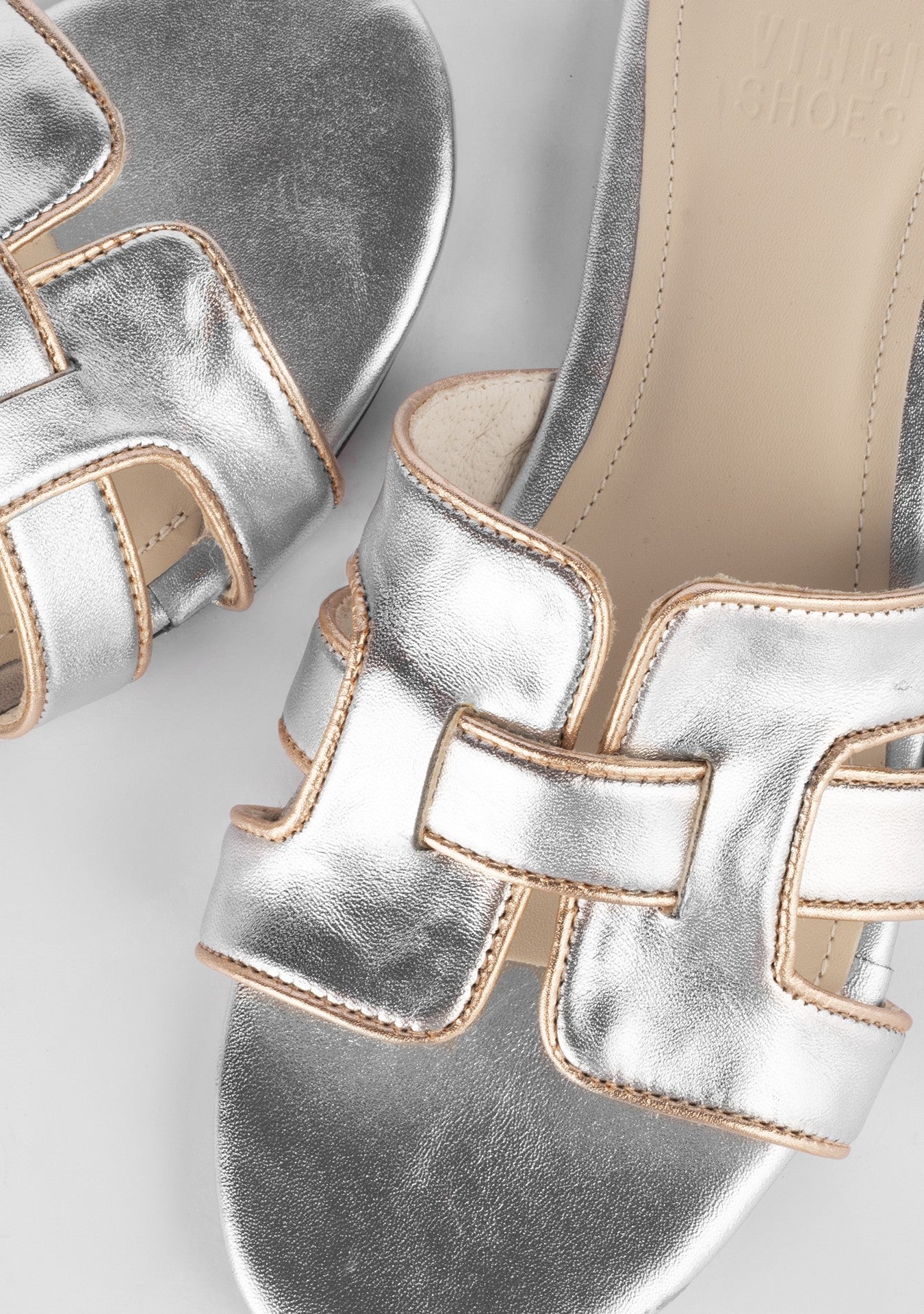 Rasteira Eloise Metallic