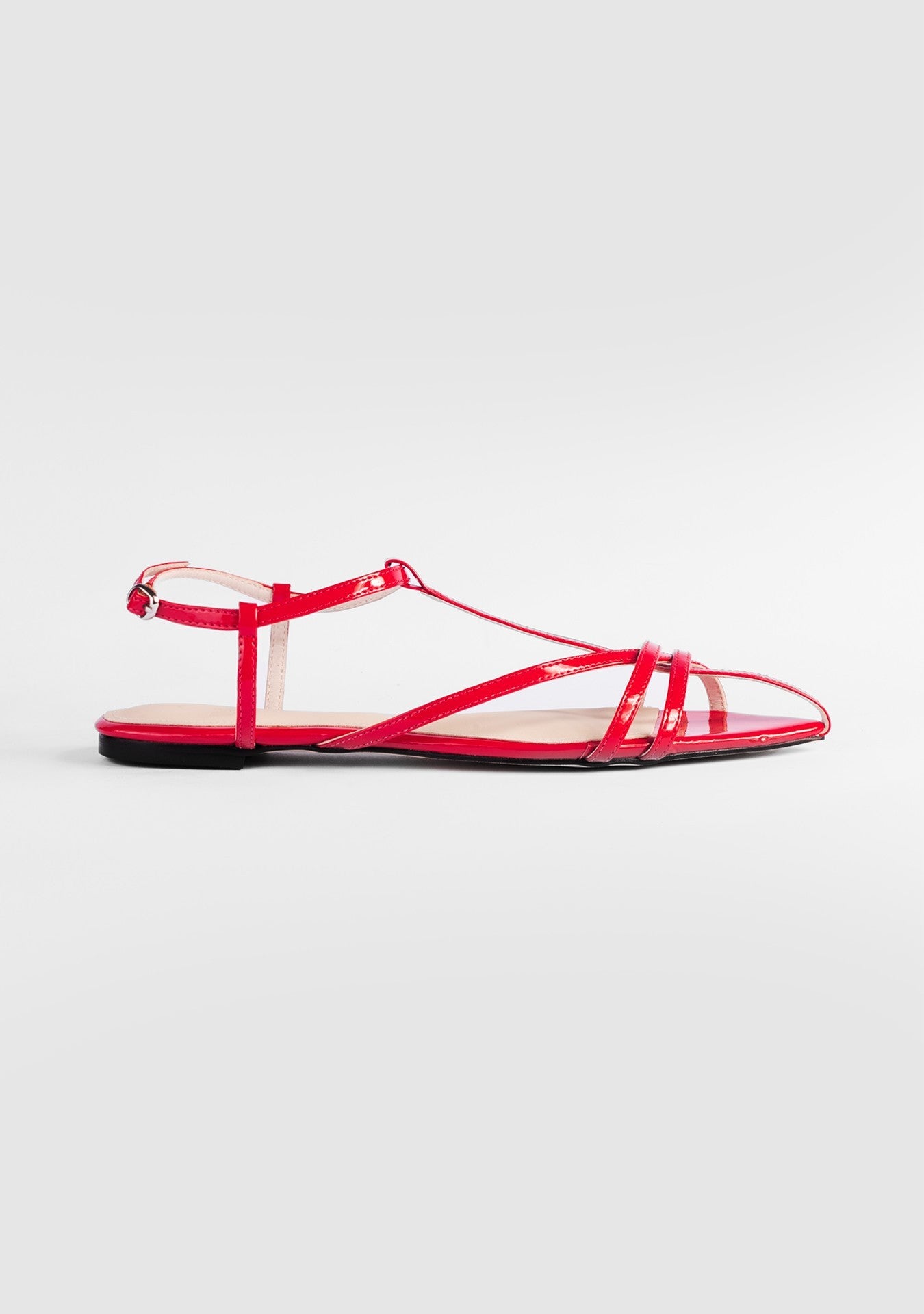 Rasteira Juliet Shiny Red