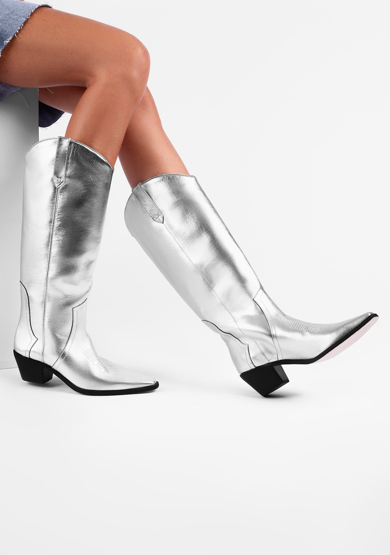 Bota Daisy Silver