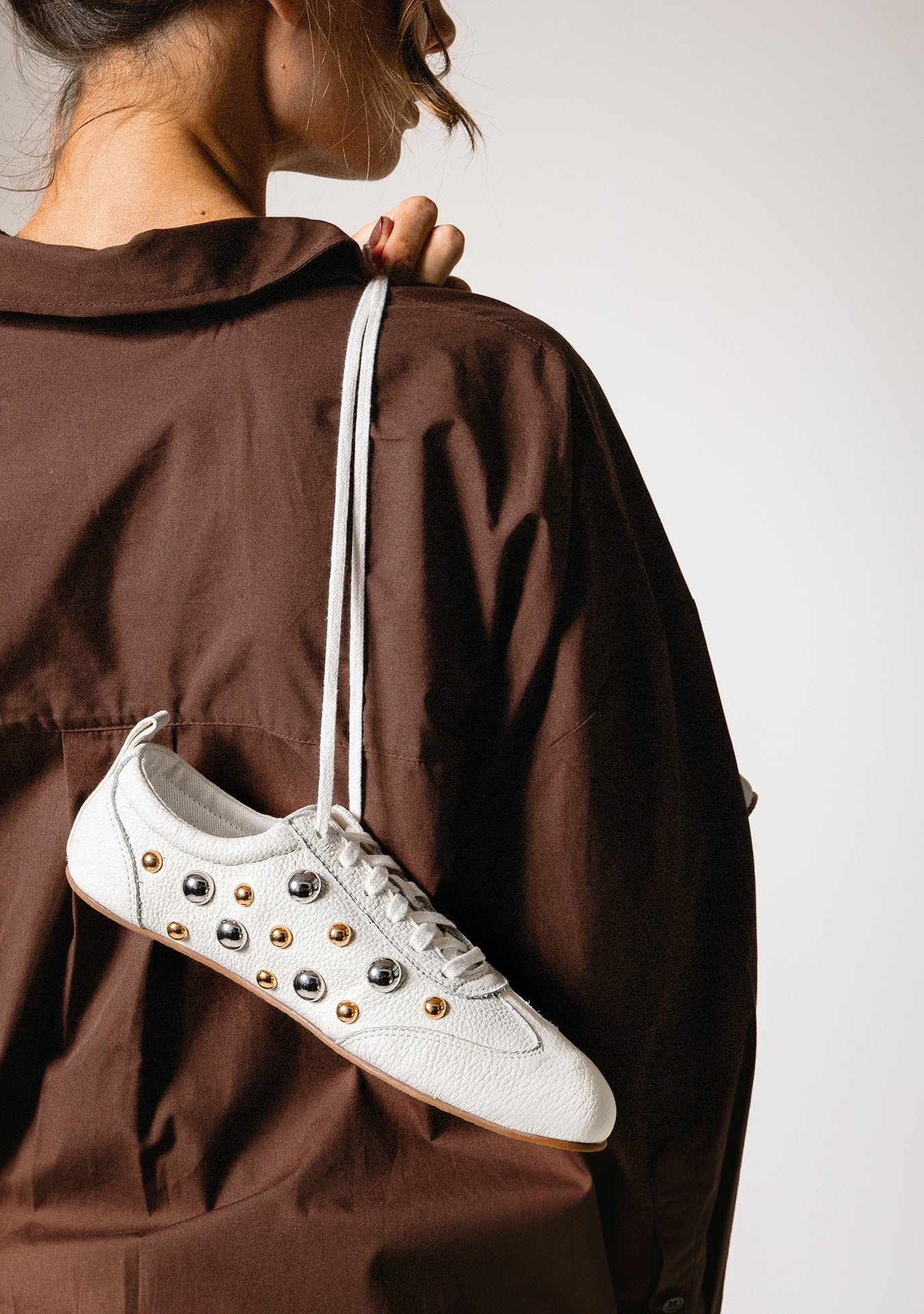 Sneaker Violet Studded Coconut