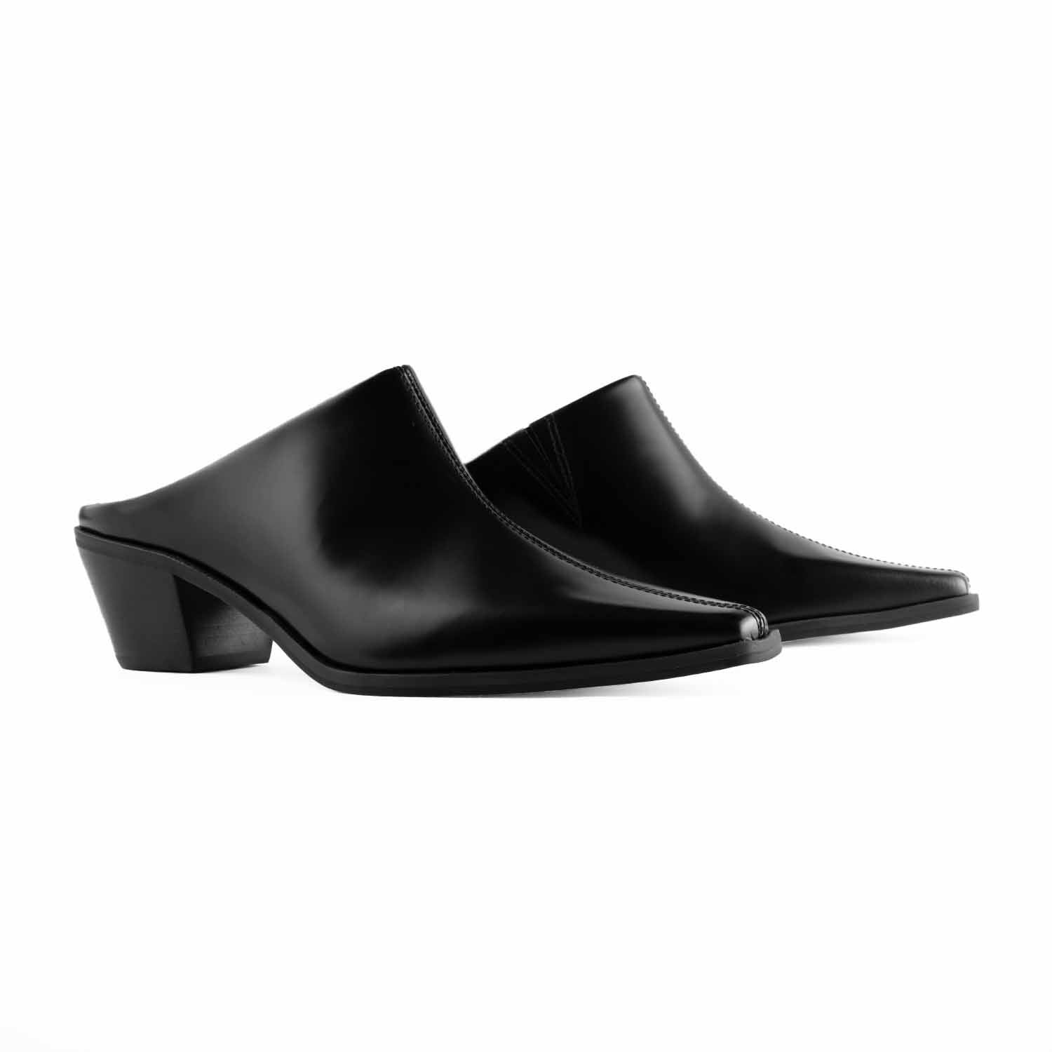 Mule Houston Glossy Black
