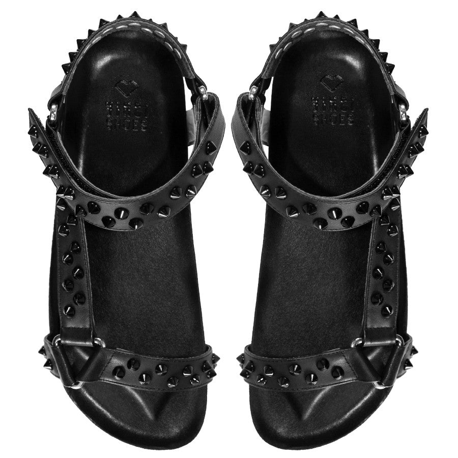 Flat Rio Studded Full Black