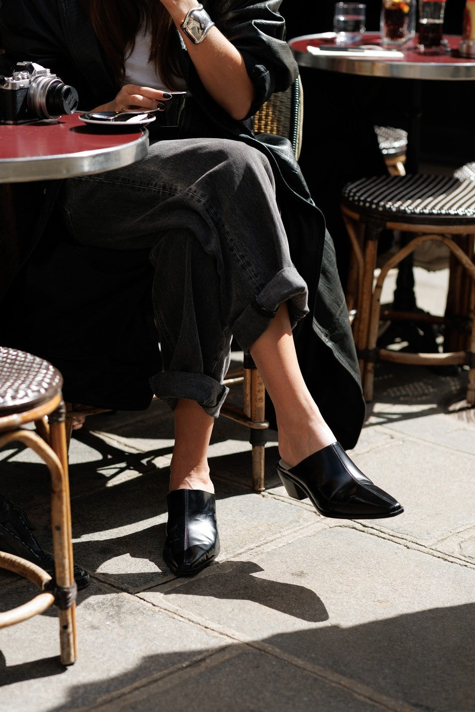 Mule Houston Glossy Black