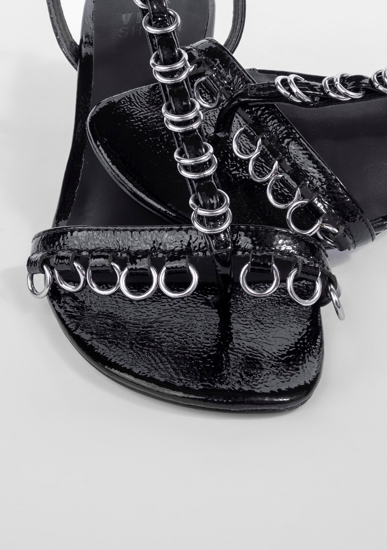 Sandalia Berta Shiny Black