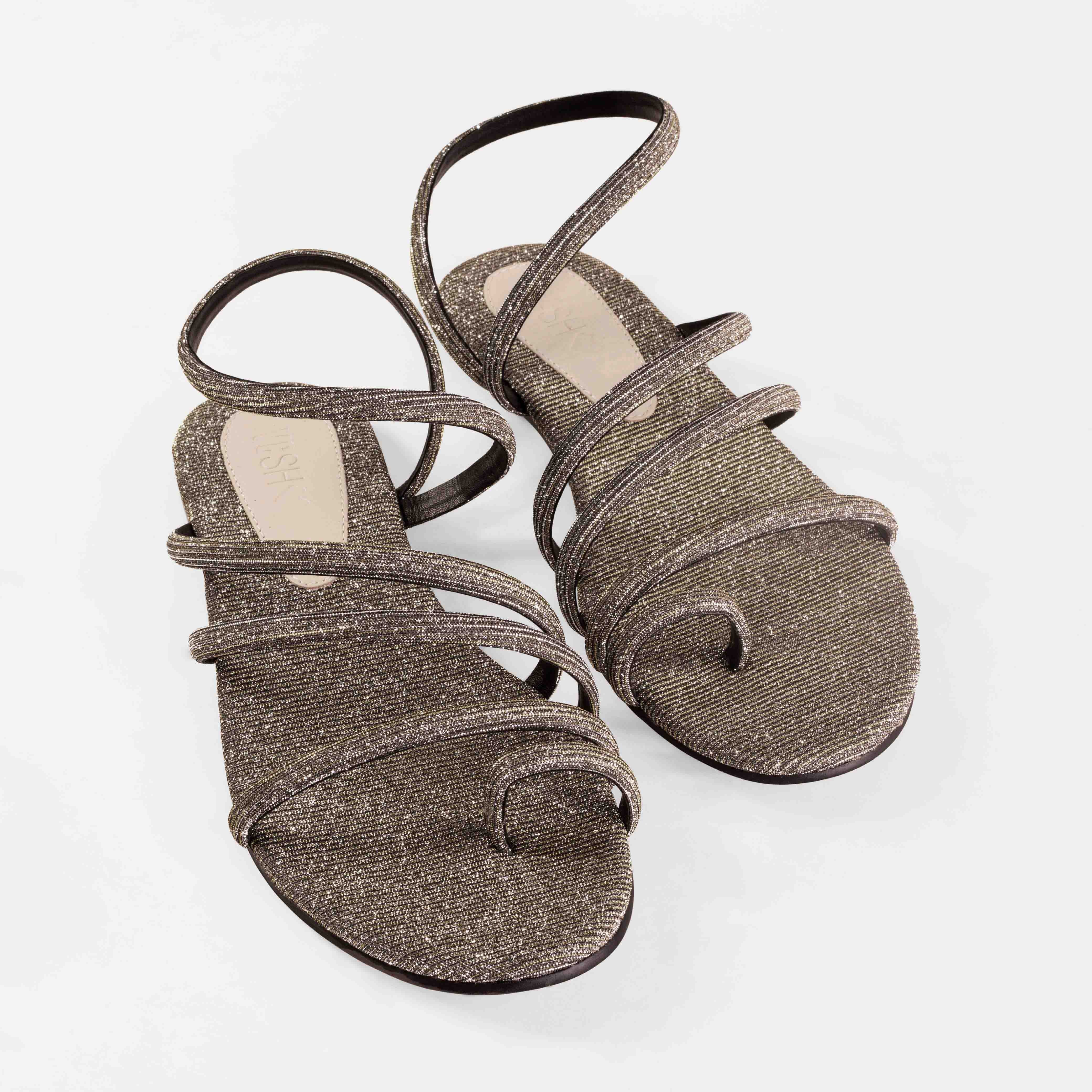 Rasteira Alana Metallic