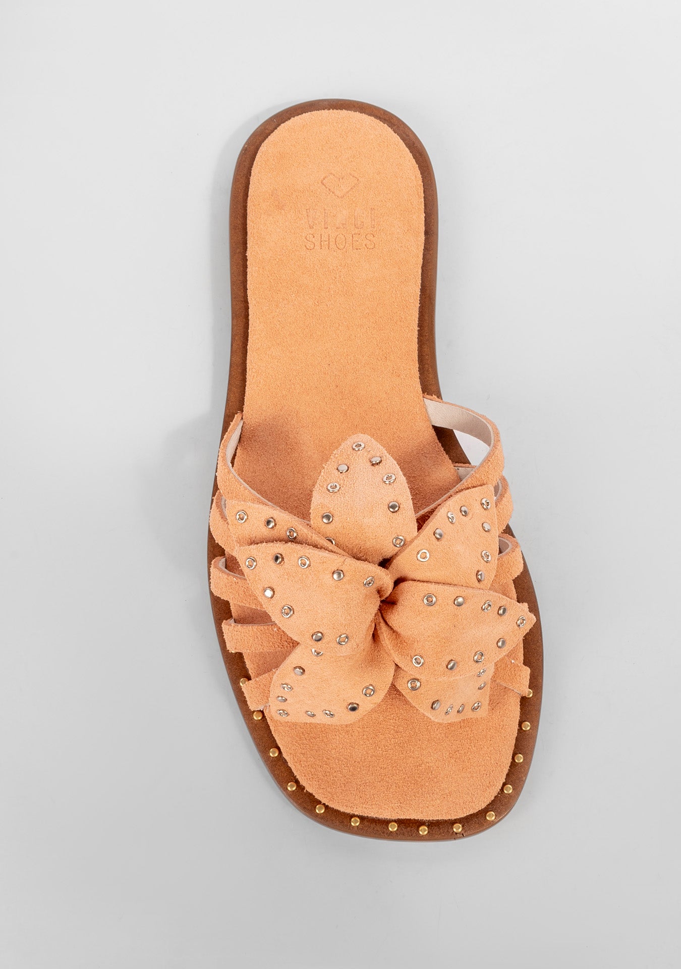 Rasteira Belinda Camurça Peach