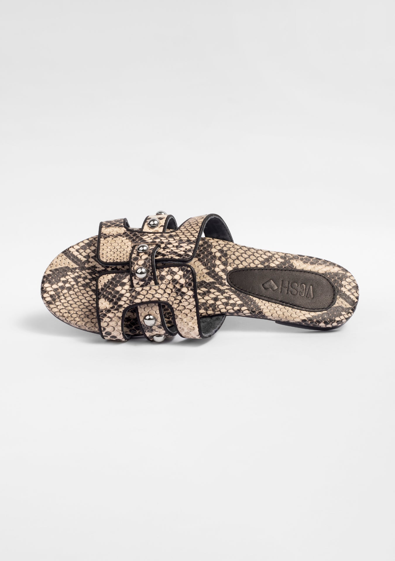 Rasteira Eloise Studded Snake
