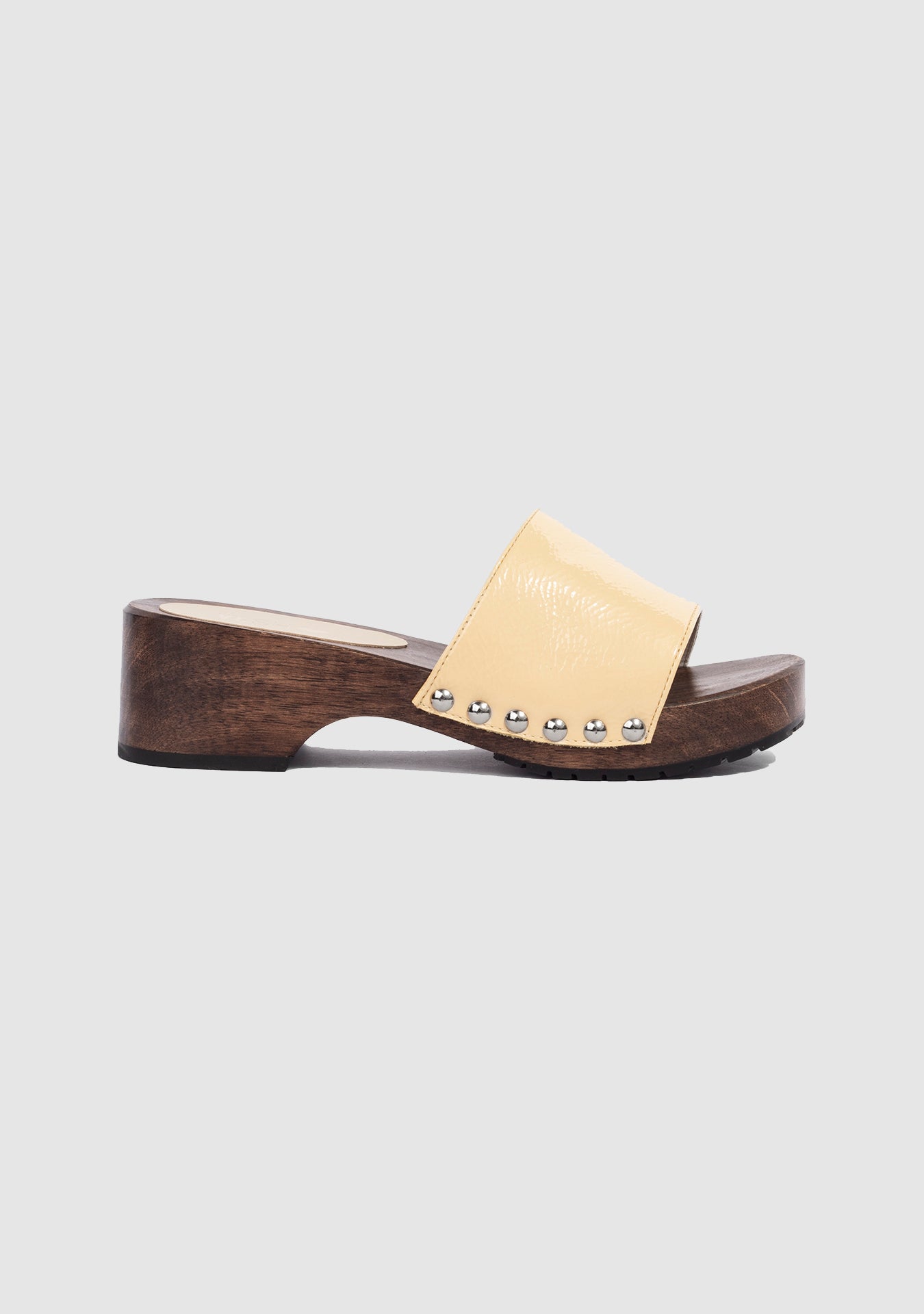 Tamanco Clog Maine Shiny Buttercream