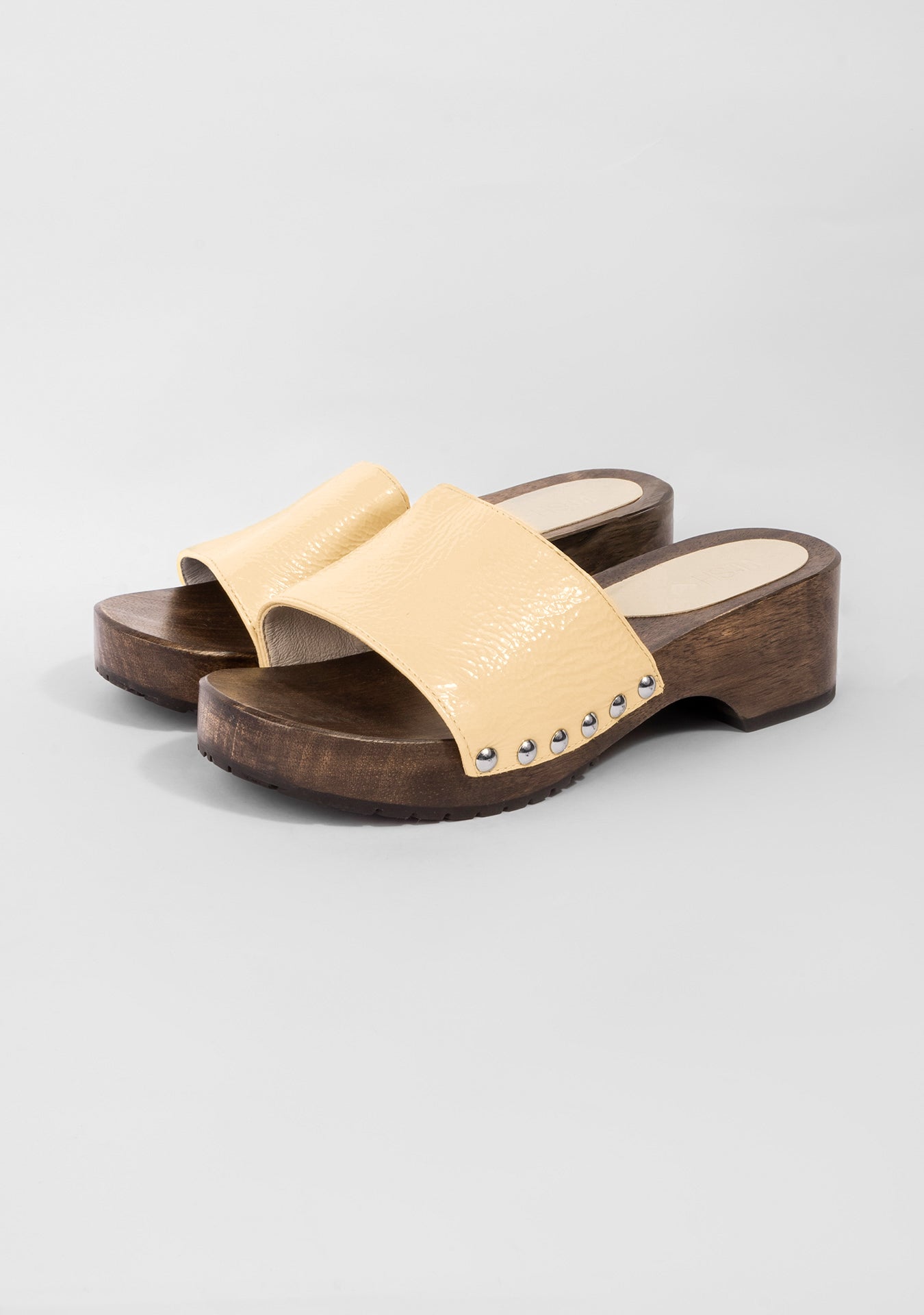 Tamanco Clog Maine Shiny Buttercream