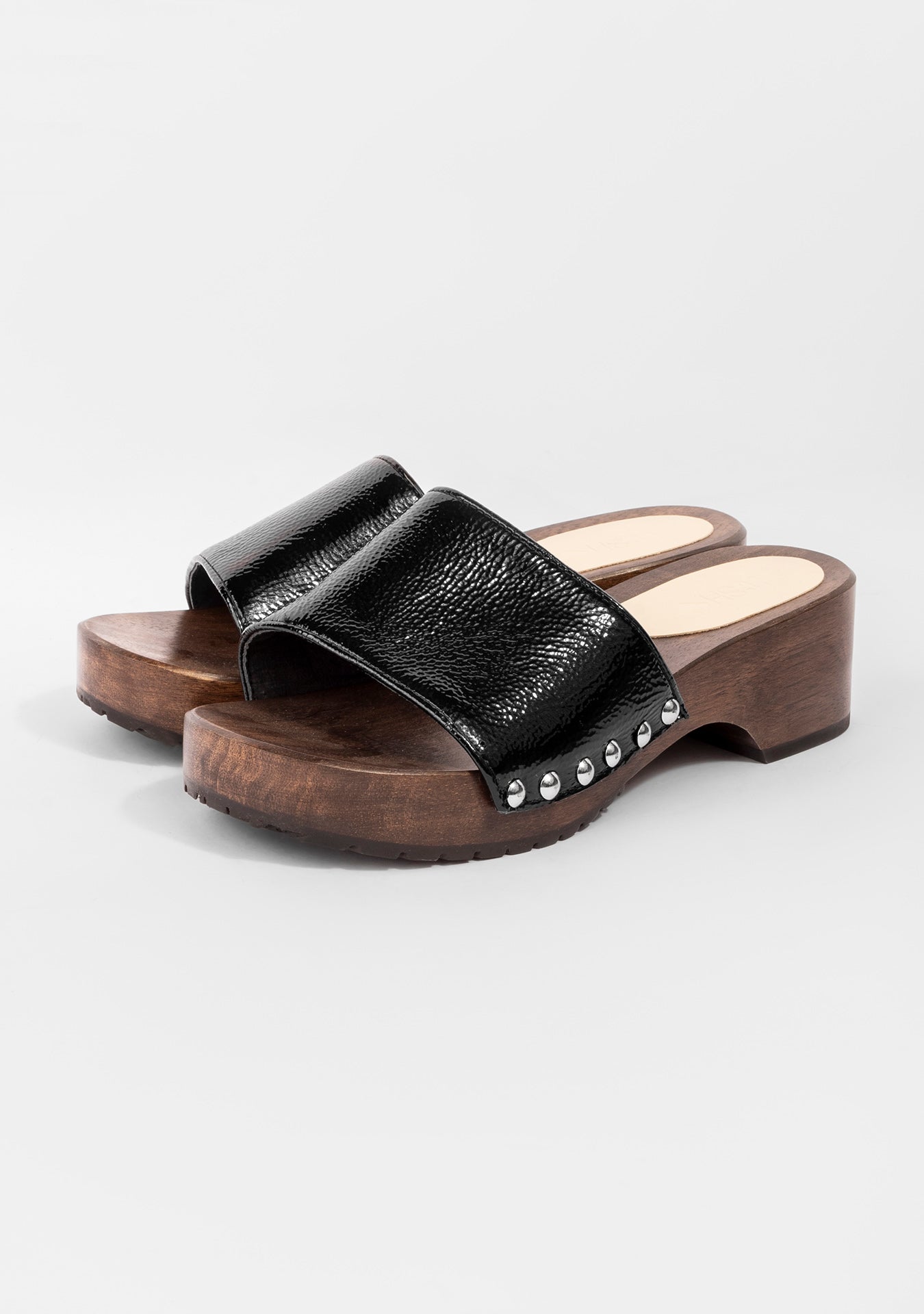Tamanco Clog Maine Shiny Black
