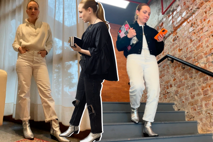 Uma bota, três looks - Sara Lanzini