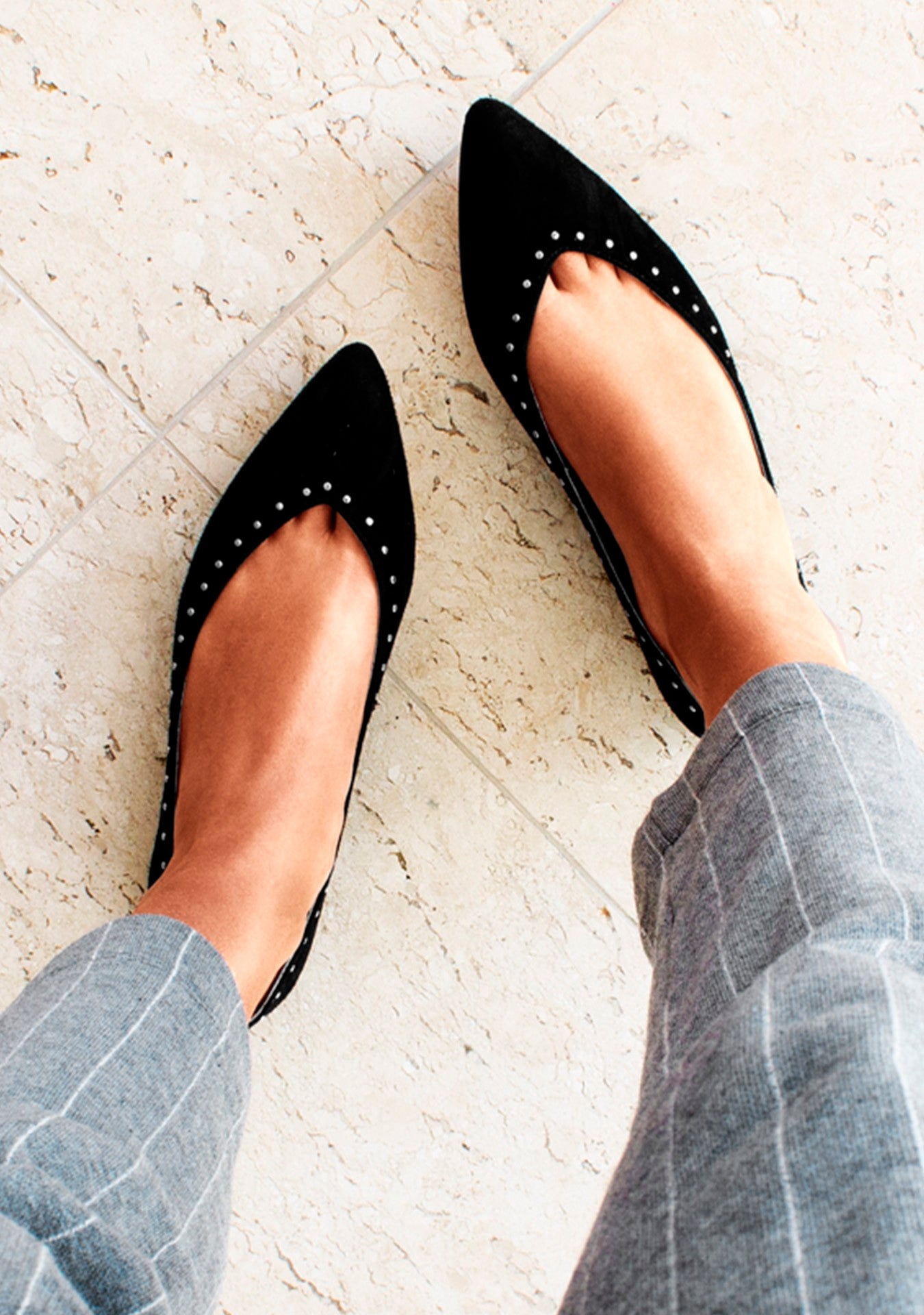 Sapatilha Candice Studded Black