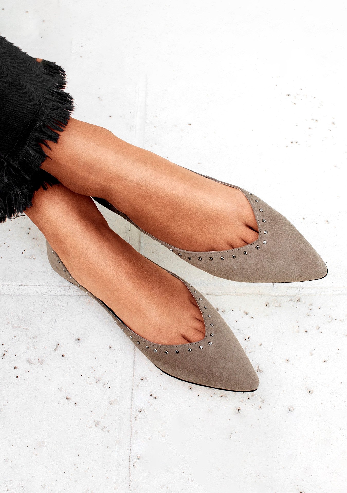 Sapatilha Candice Studded Taupe