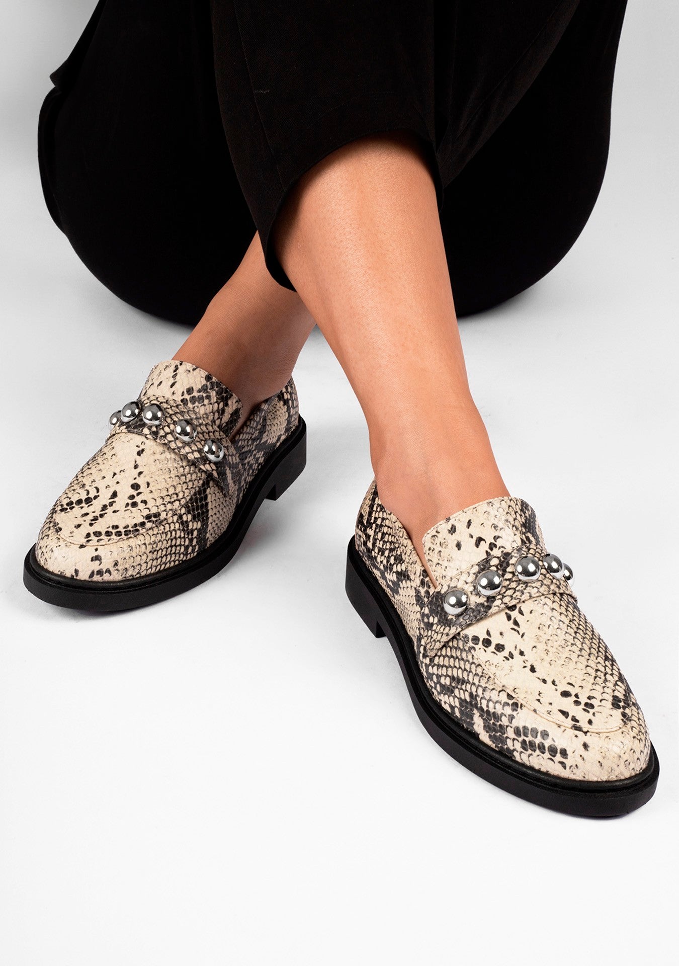 Loafer Giu Snake