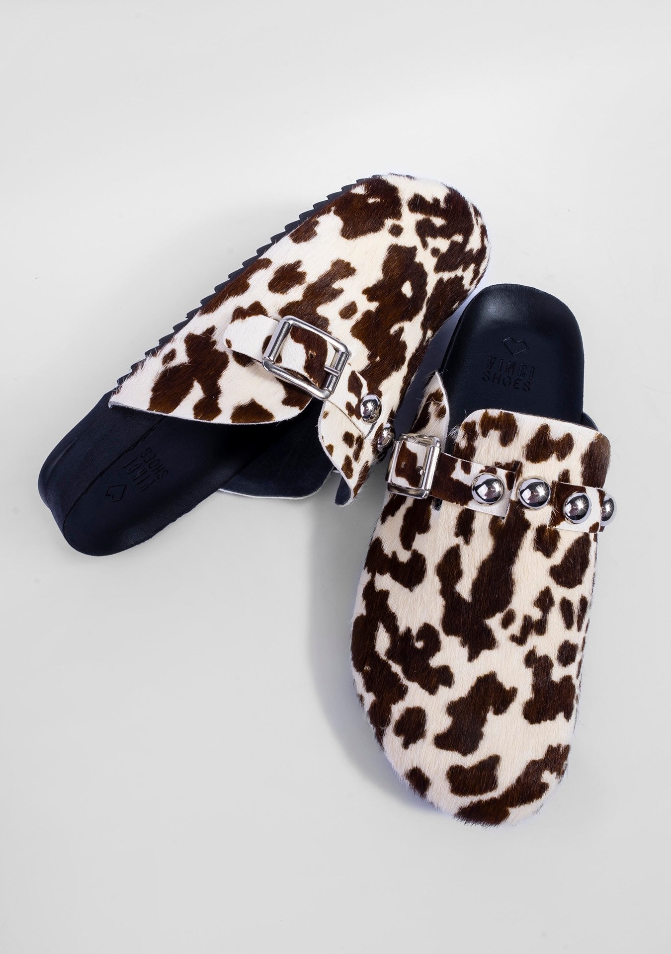 Mule Clog Dinamarca Cow Print