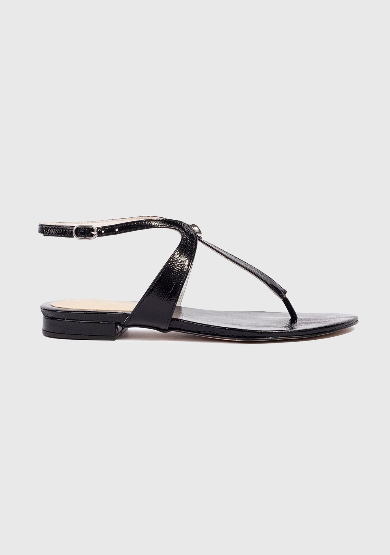 Rasteira Lua Shiny Black