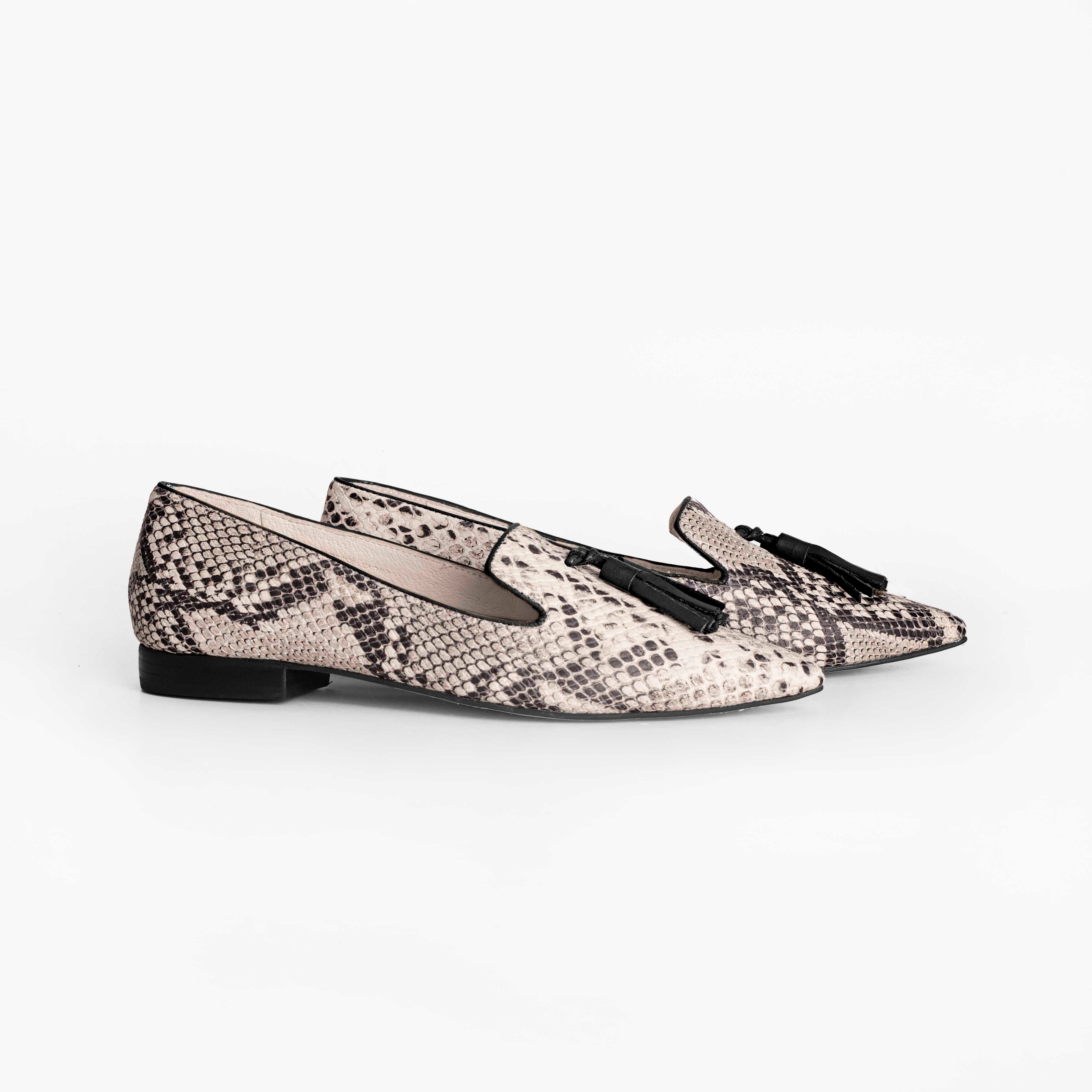 Slipper Julia Snake Black