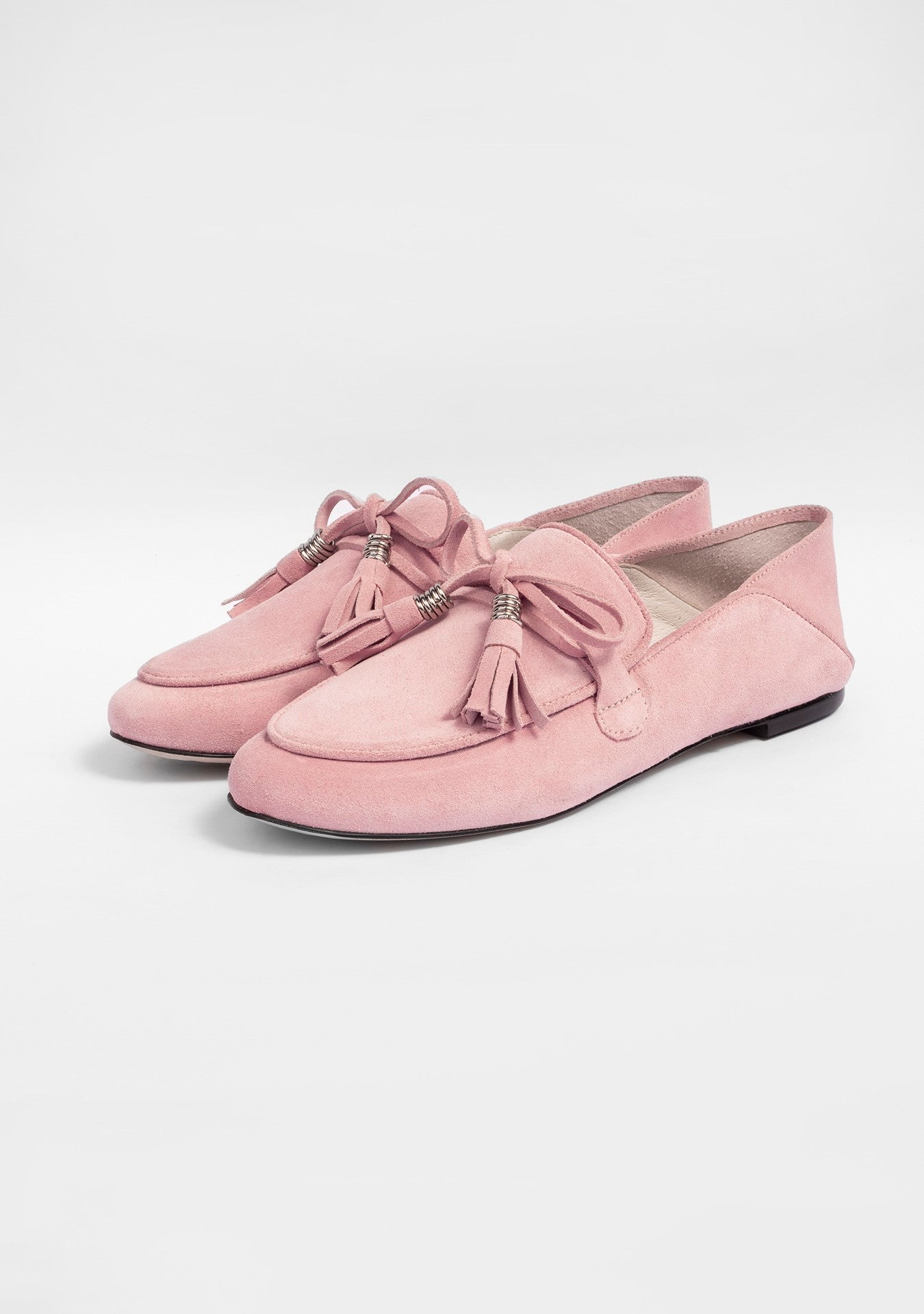 Loafer Clotilde Camurça Flamingo