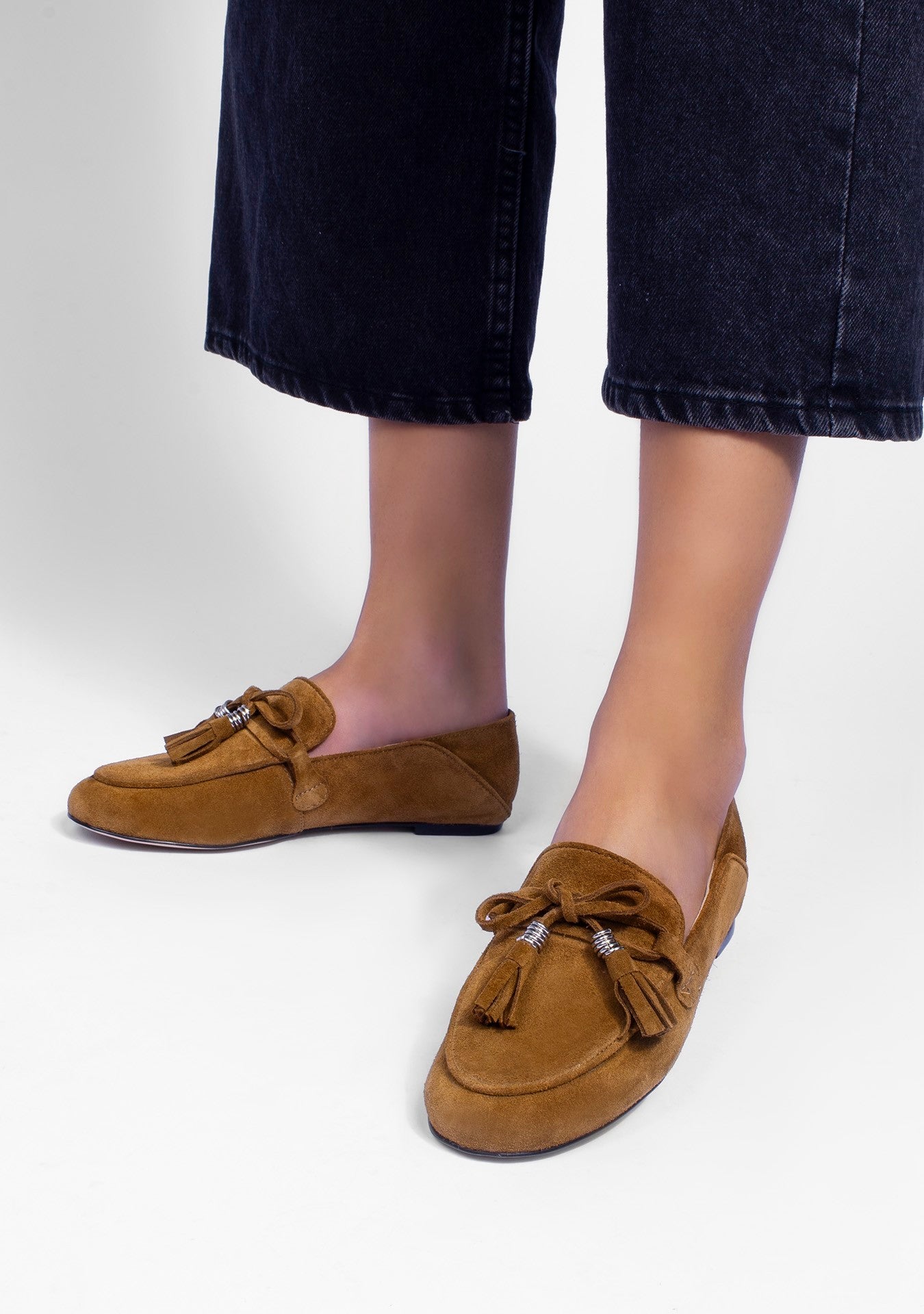 Loafer Clotilde Camurça Capuccino