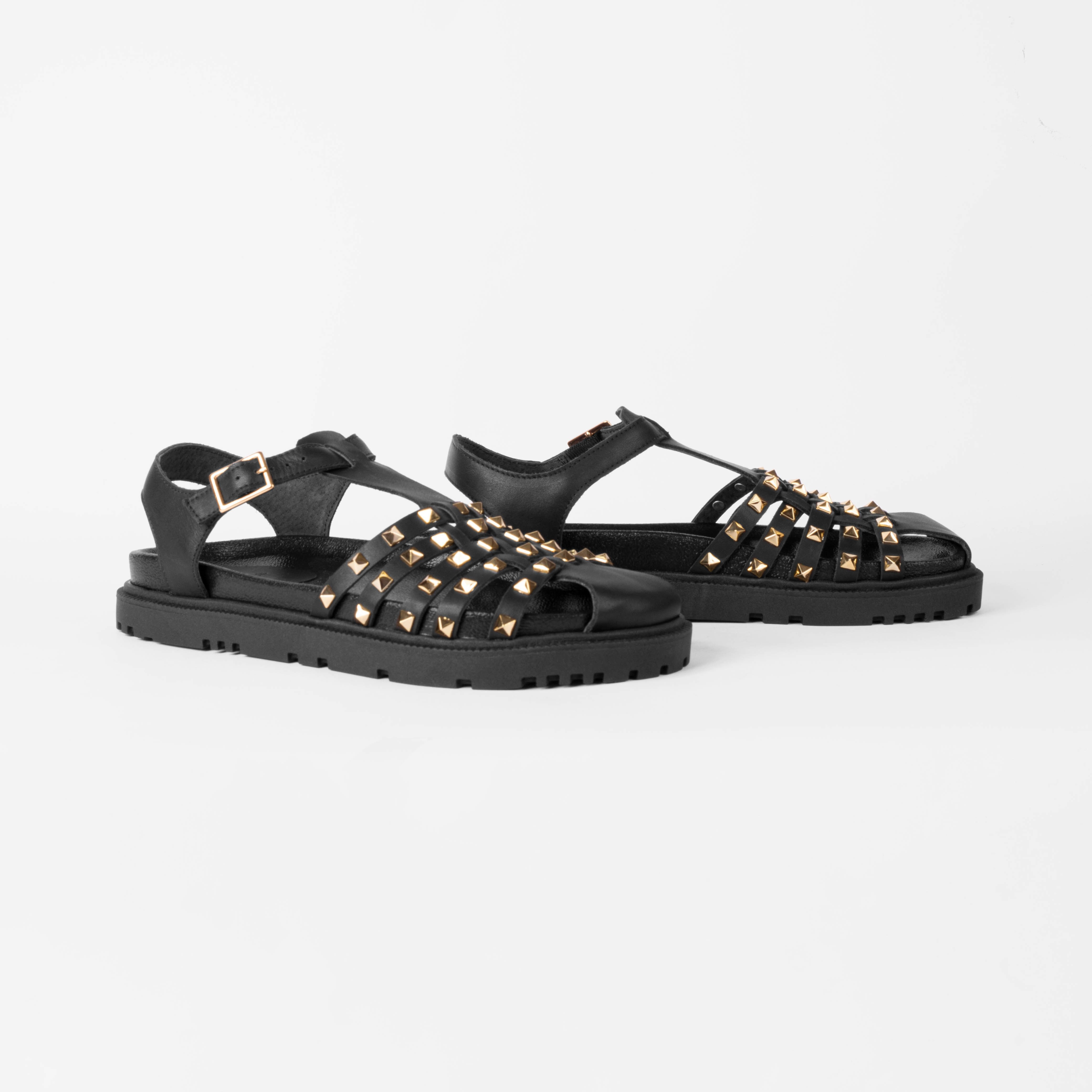 Flat Valentina Black
