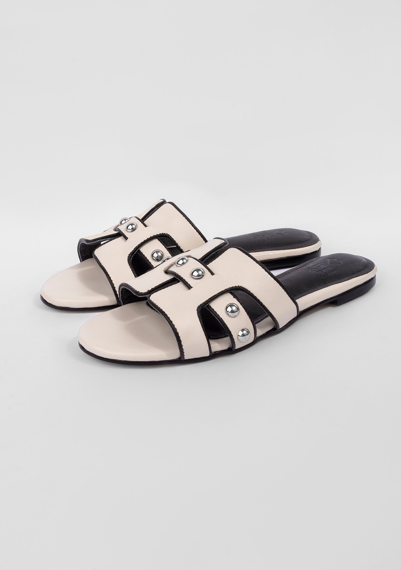 Rasteira Eloise Studded Vanilla