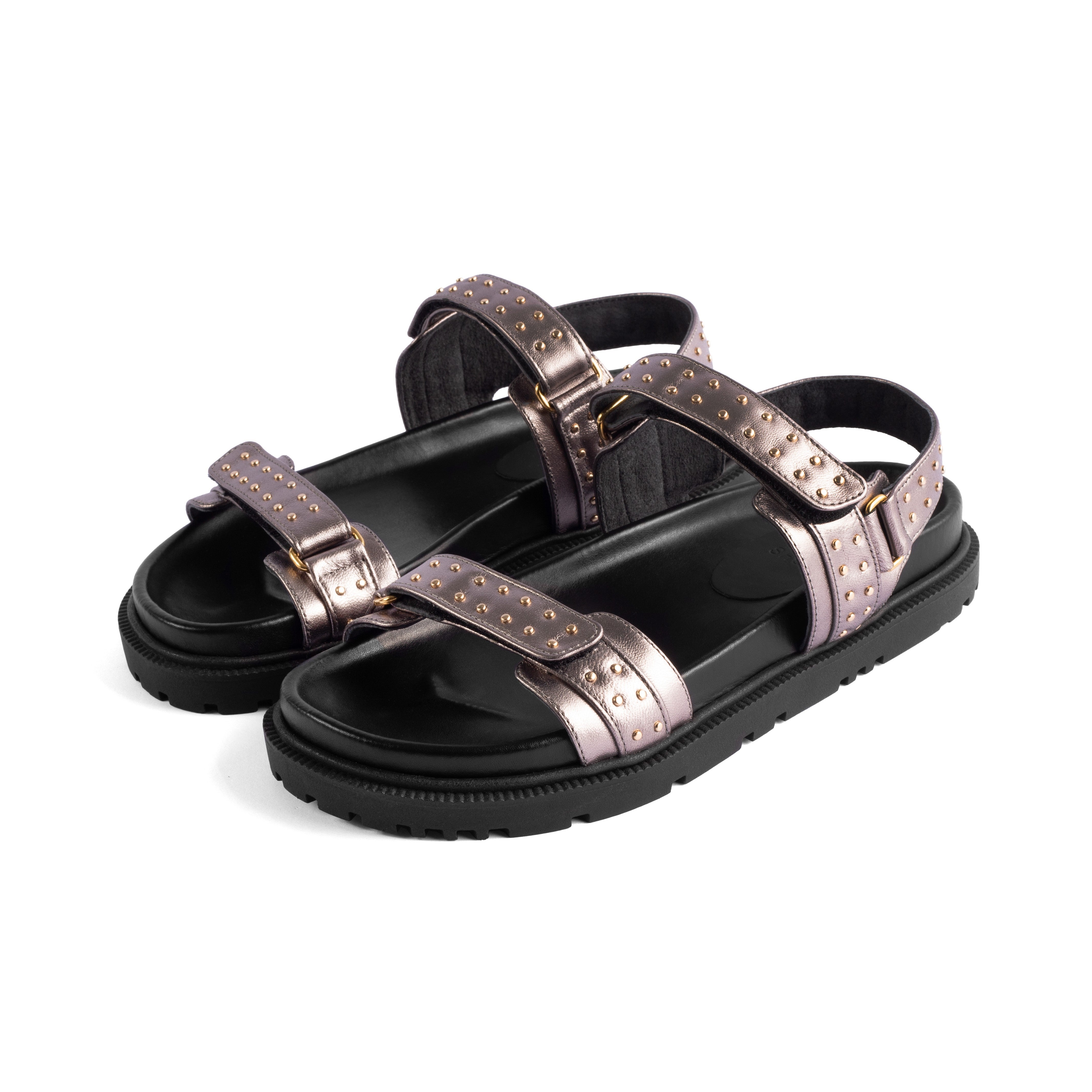 Flat Megan Studded Onix