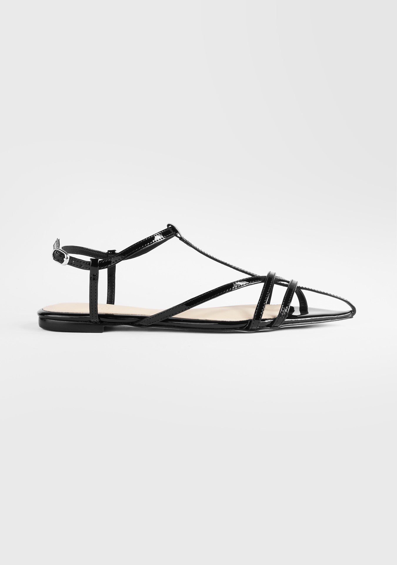 Rasteira Juliet Shiny Black
