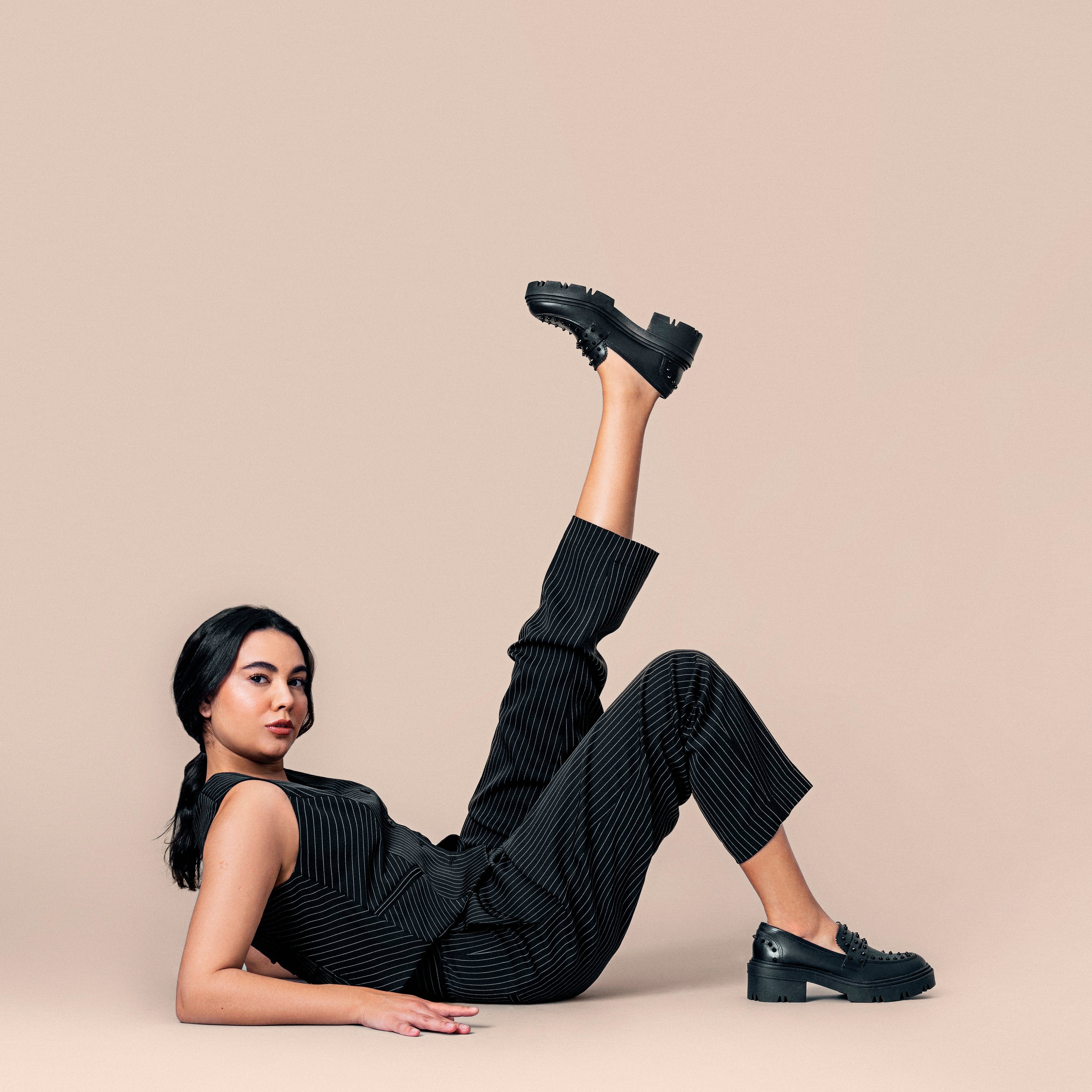 Loafer Dara Studded Full Black