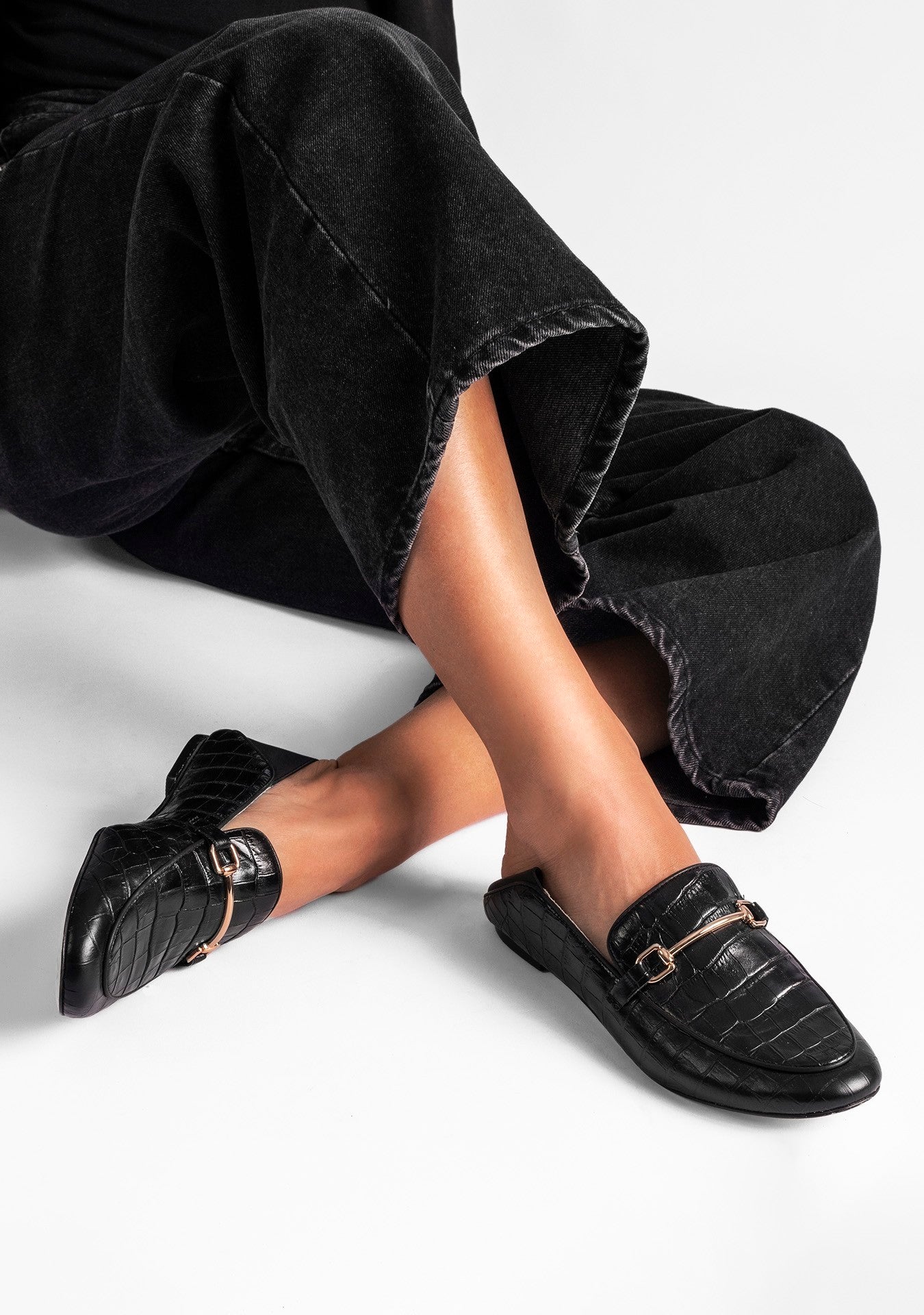 Loafer Boston Croco Black