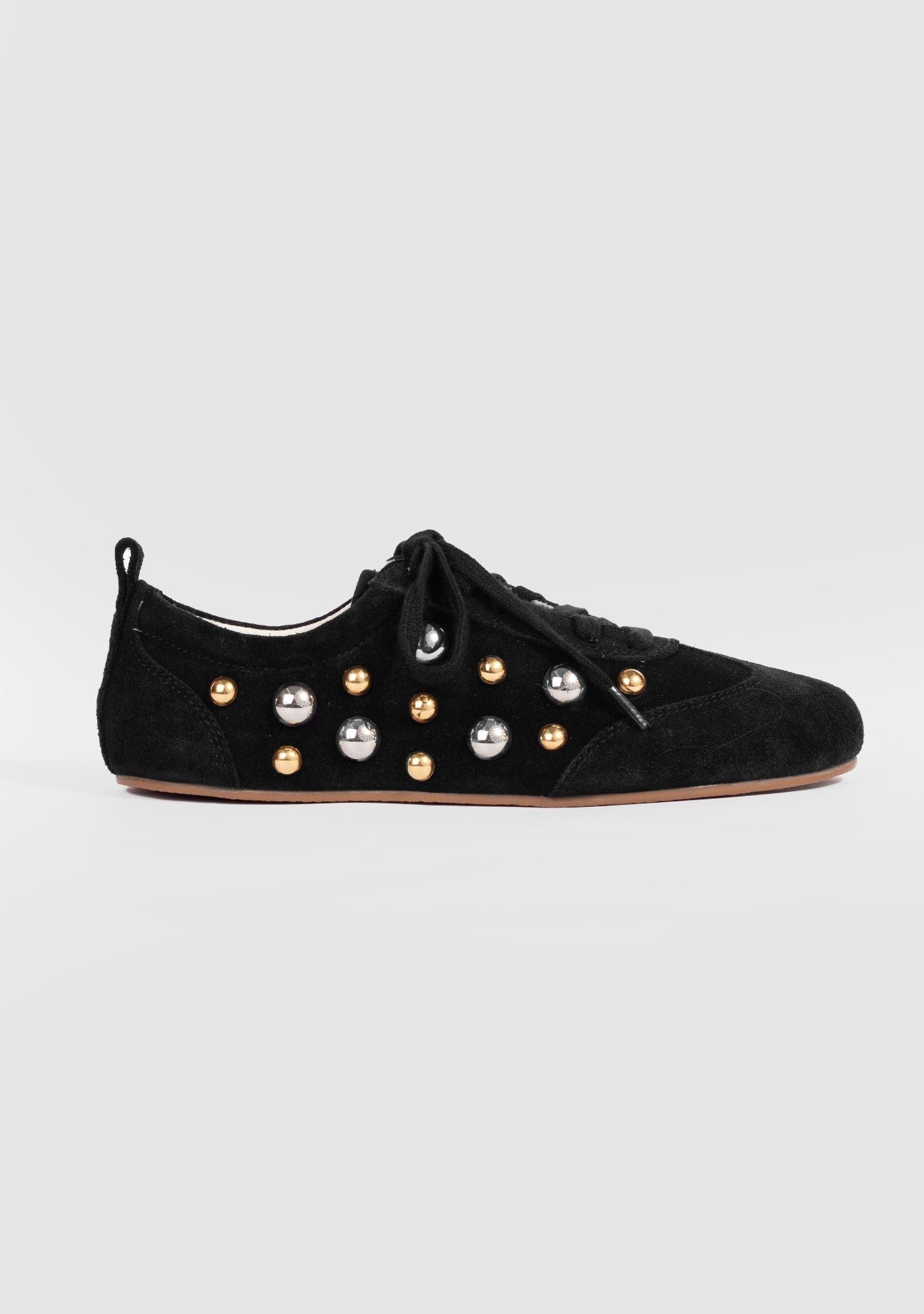 Sneaker Violet Studded Black