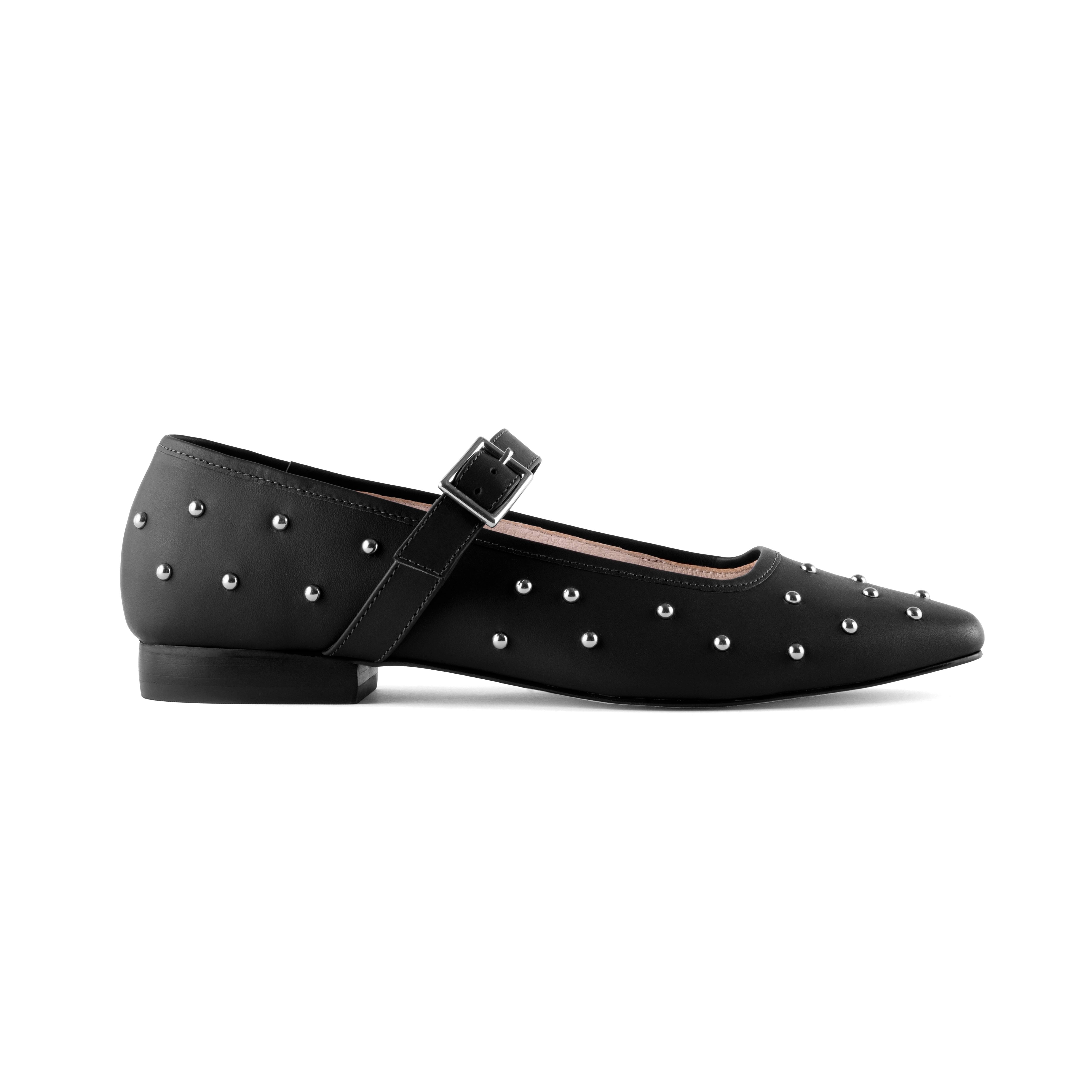 Sapatilha Vera Studded Black