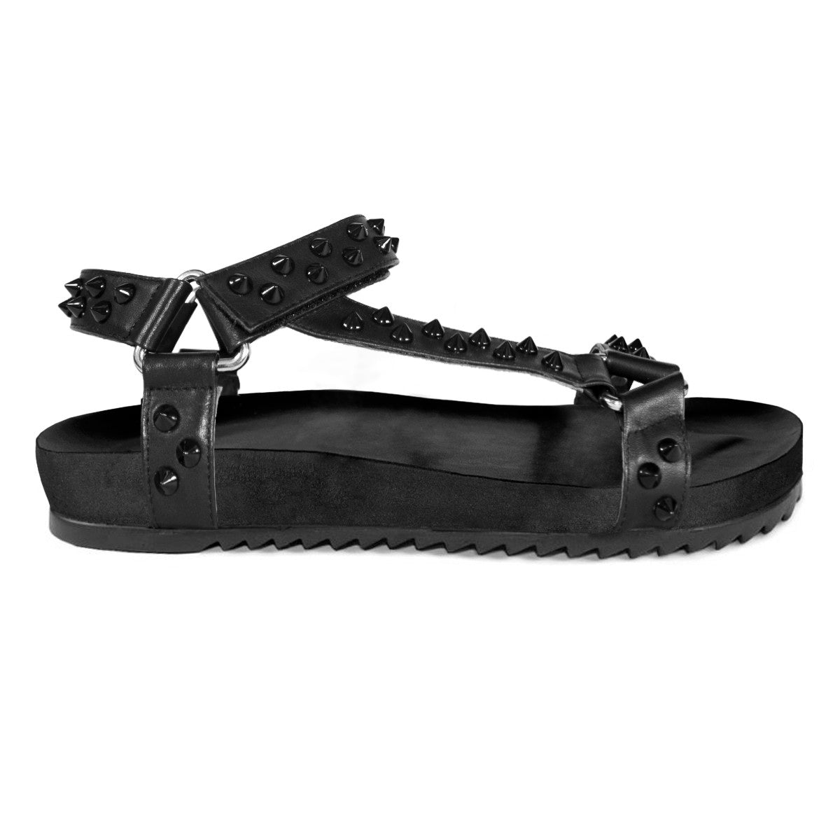 Flat Rio Studded Full Black