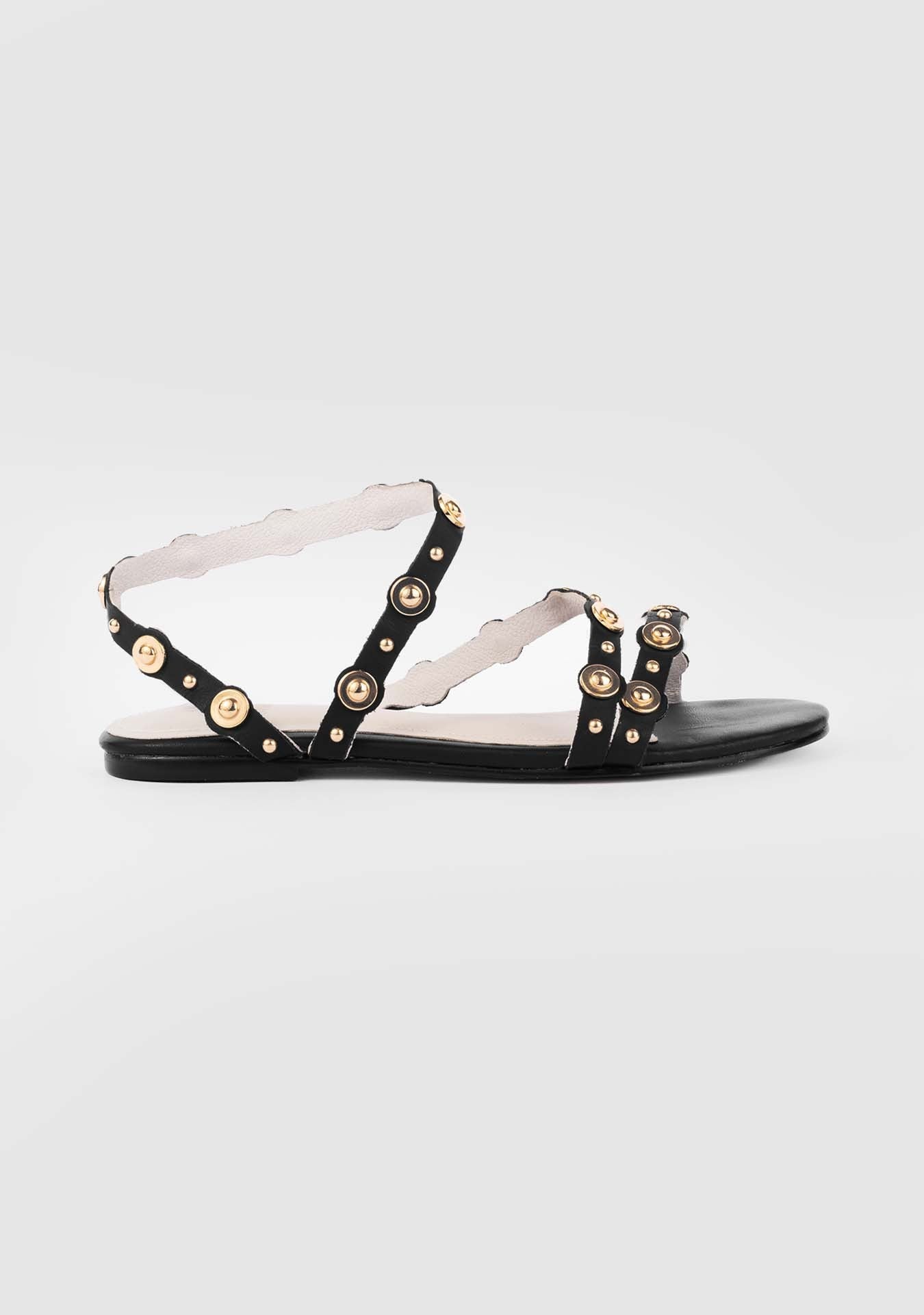 Rasteira Amalfitana Black