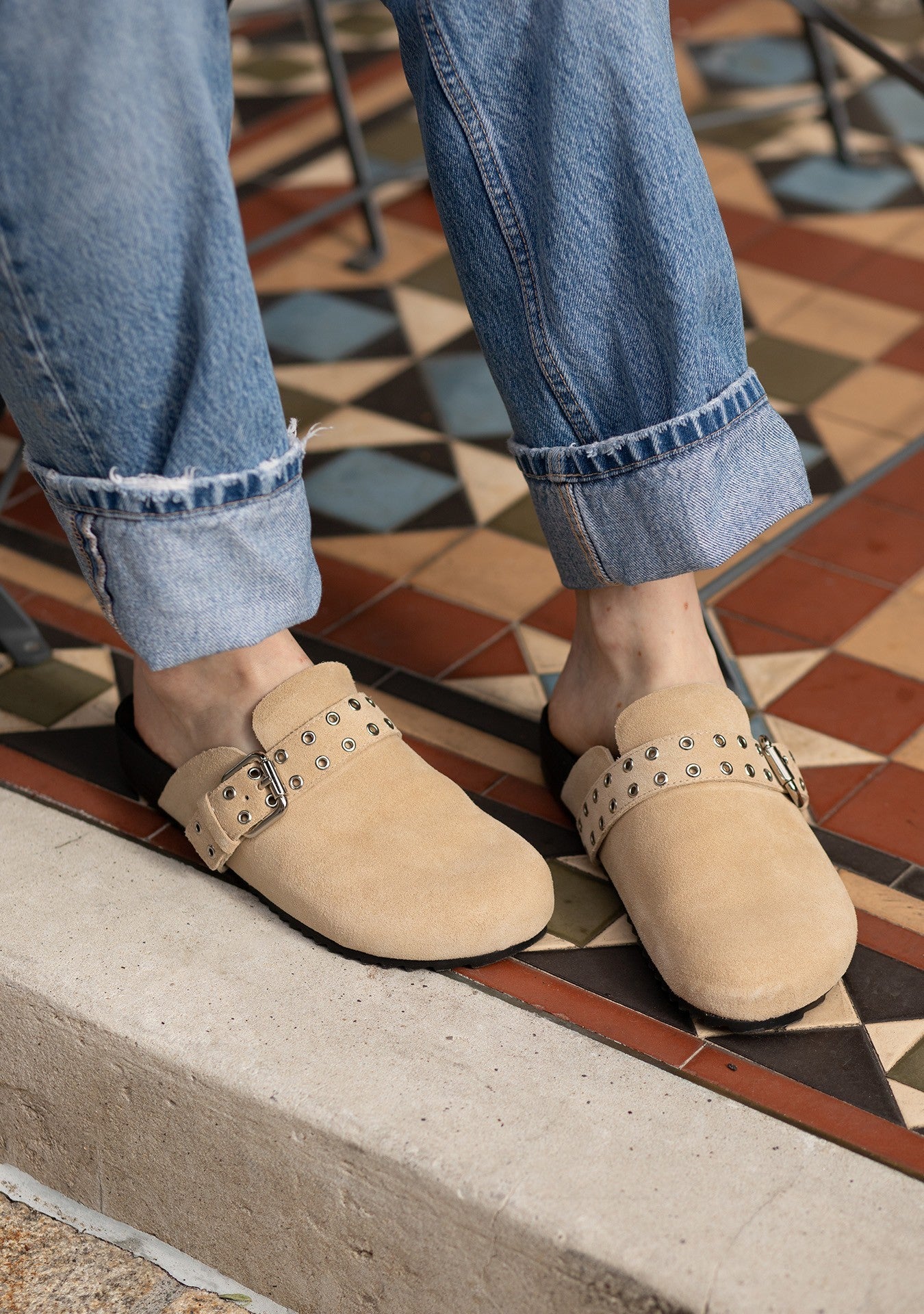 Mule Clog Tassia Sand