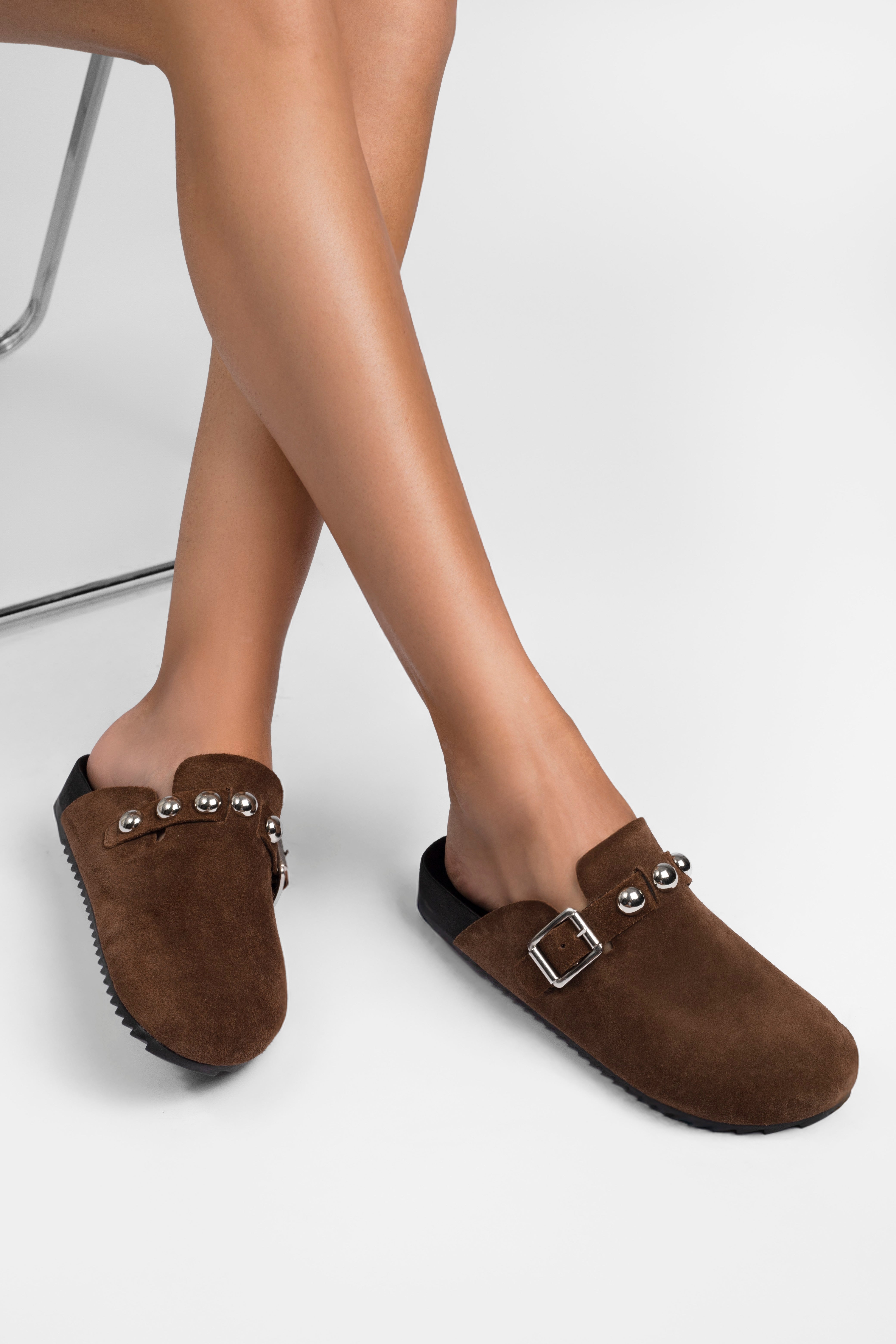 Mule Clog Dinamarca Chocolate