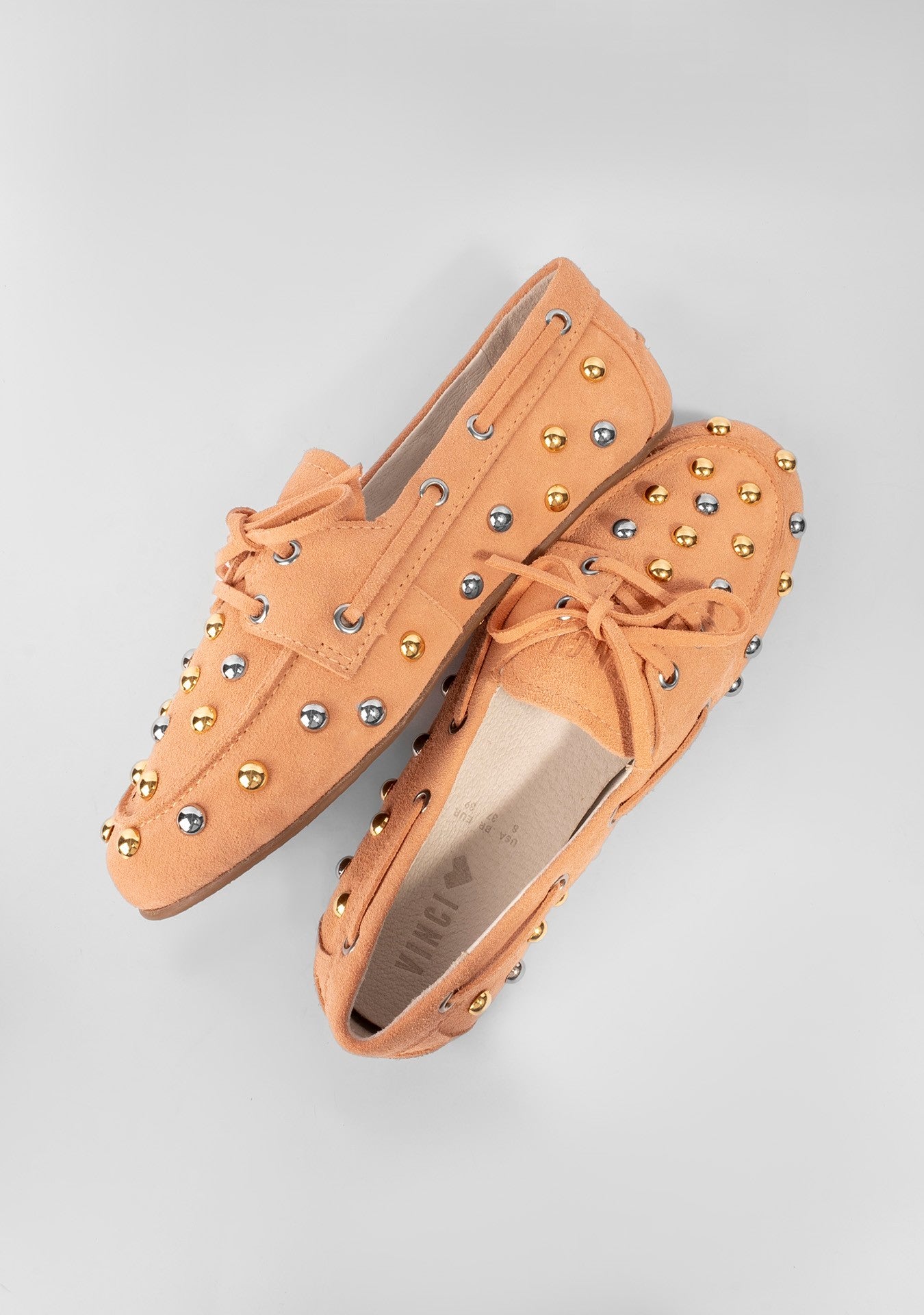Mocassim Valência Rock Camurça Peach