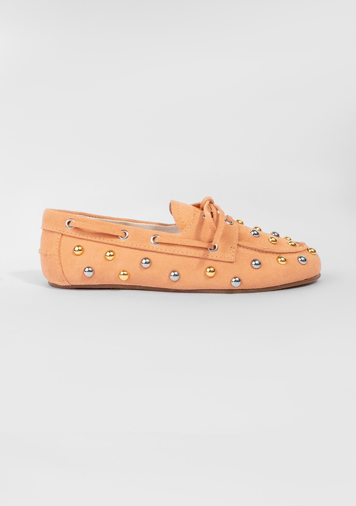 Mocassim Valência Rock Camurça Peach