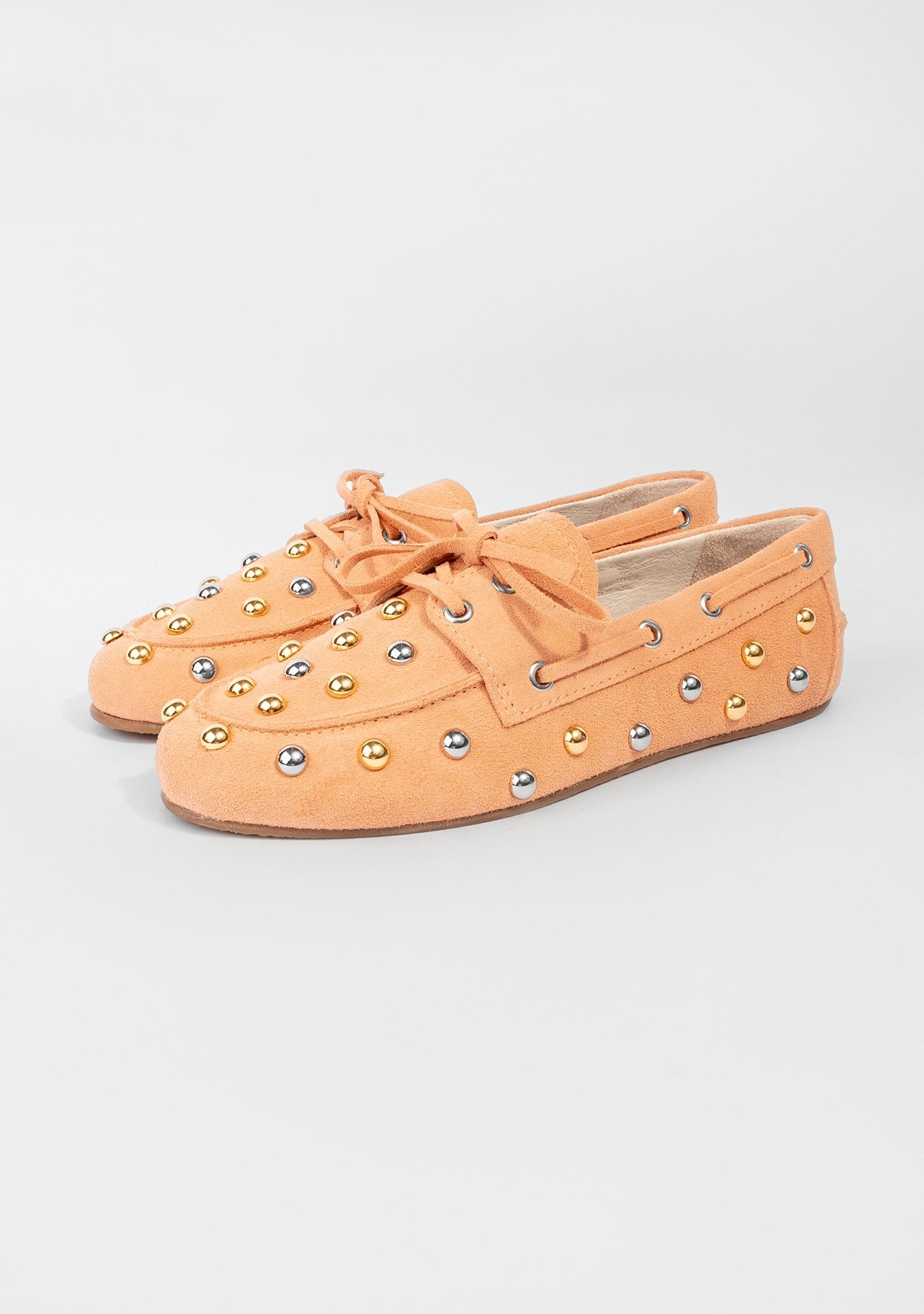 Mocassim Valência Rock Camurça Peach