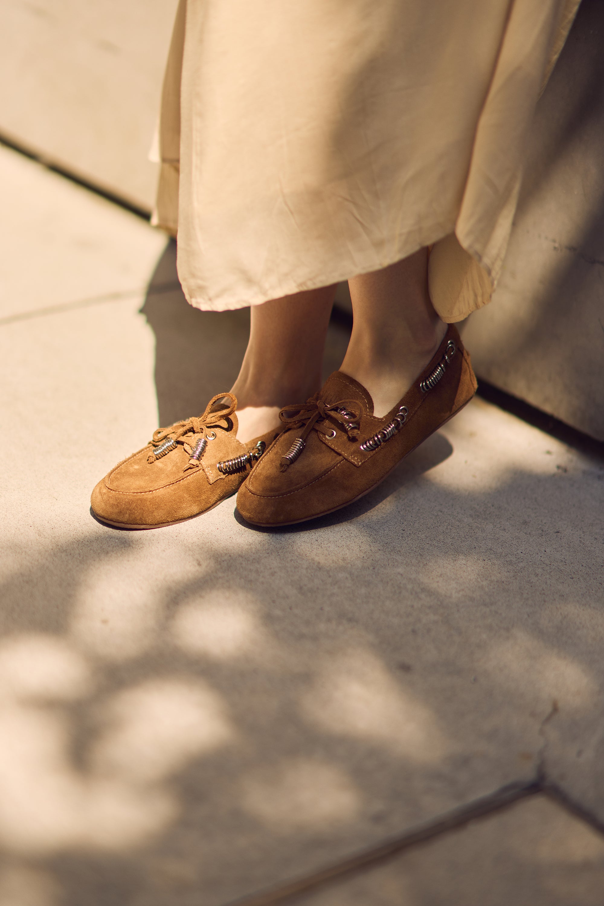 Mocassim Valência Studded Capuccino