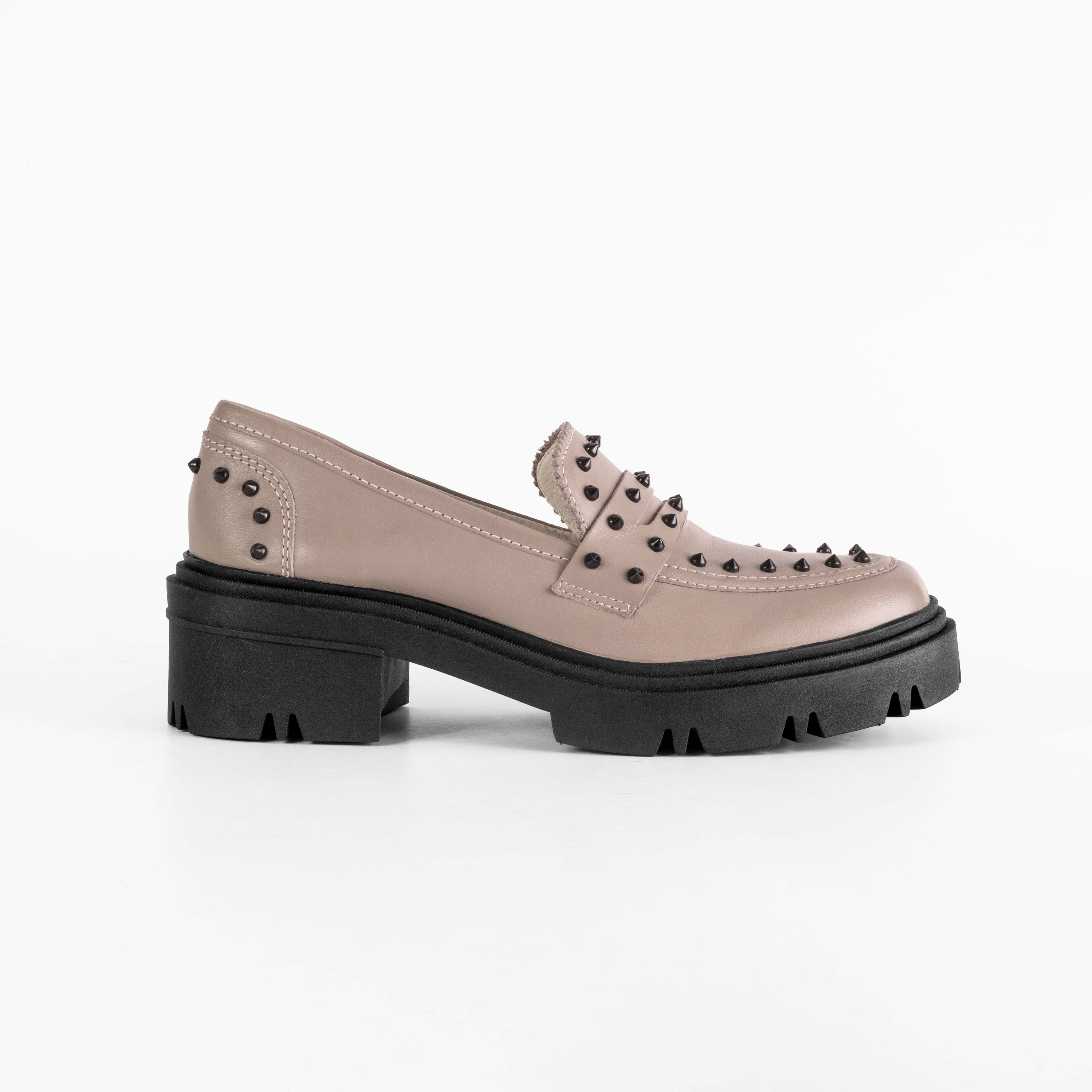 Loafer Dara Studded Full Greige