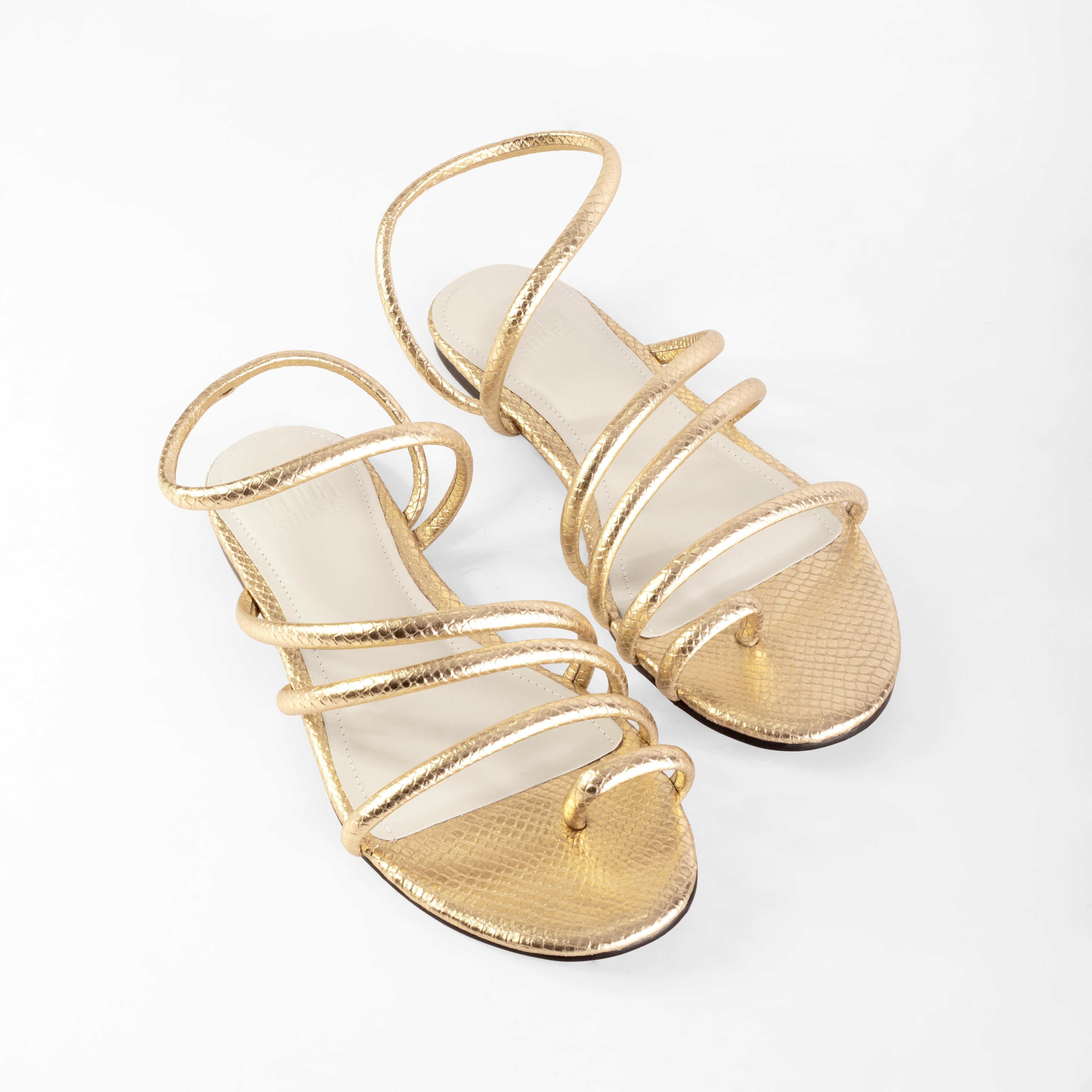 Rasteira Alana Gold