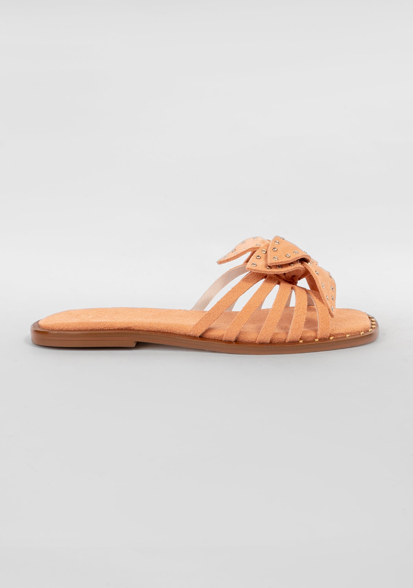 Rasteira Belinda Camurça Peach