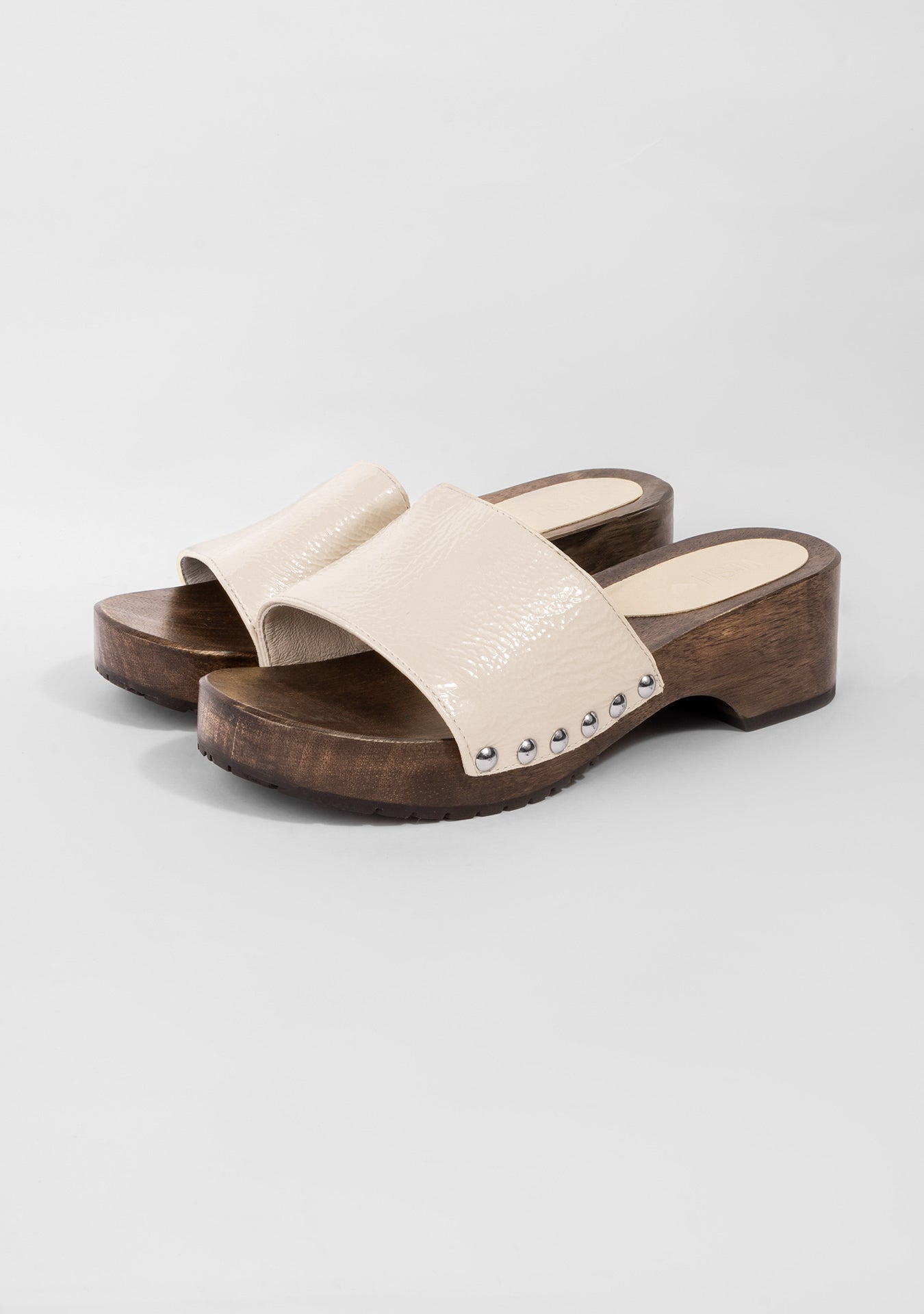 Tamanco Clog Maine Shiny Vanilla