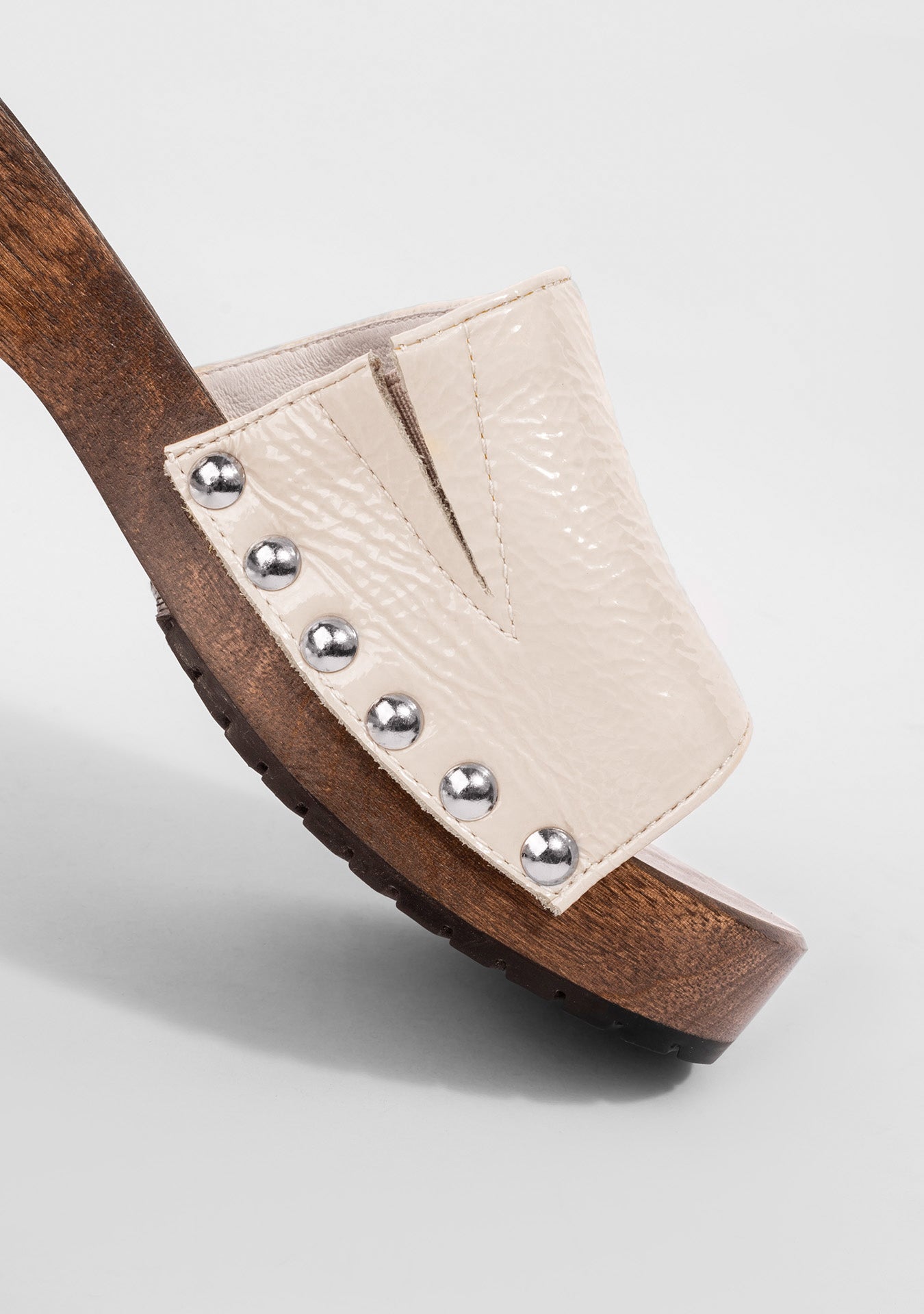 Tamanco Clog Maine Shiny Vanilla