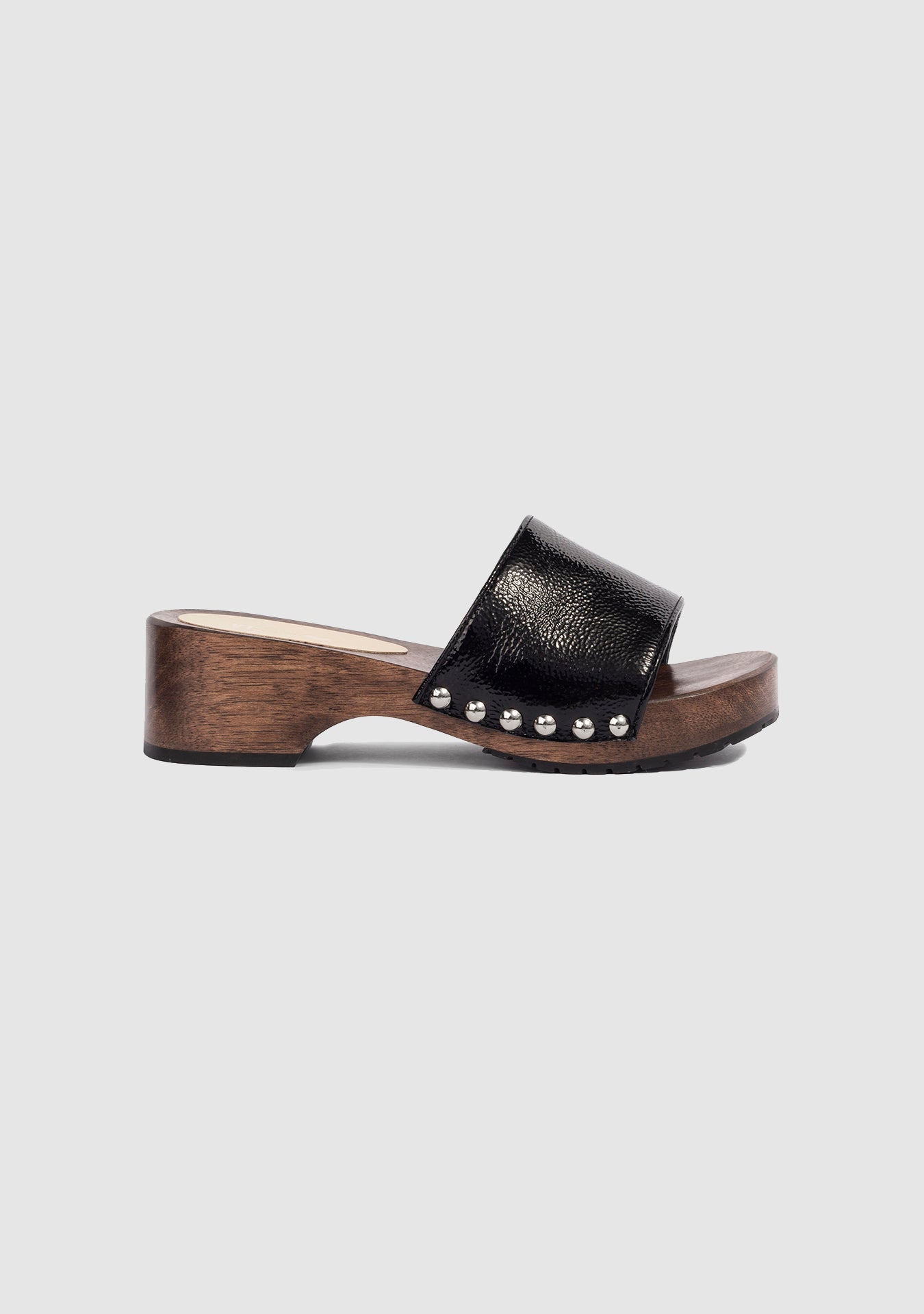 Tamanco Clog Maine Shiny Black