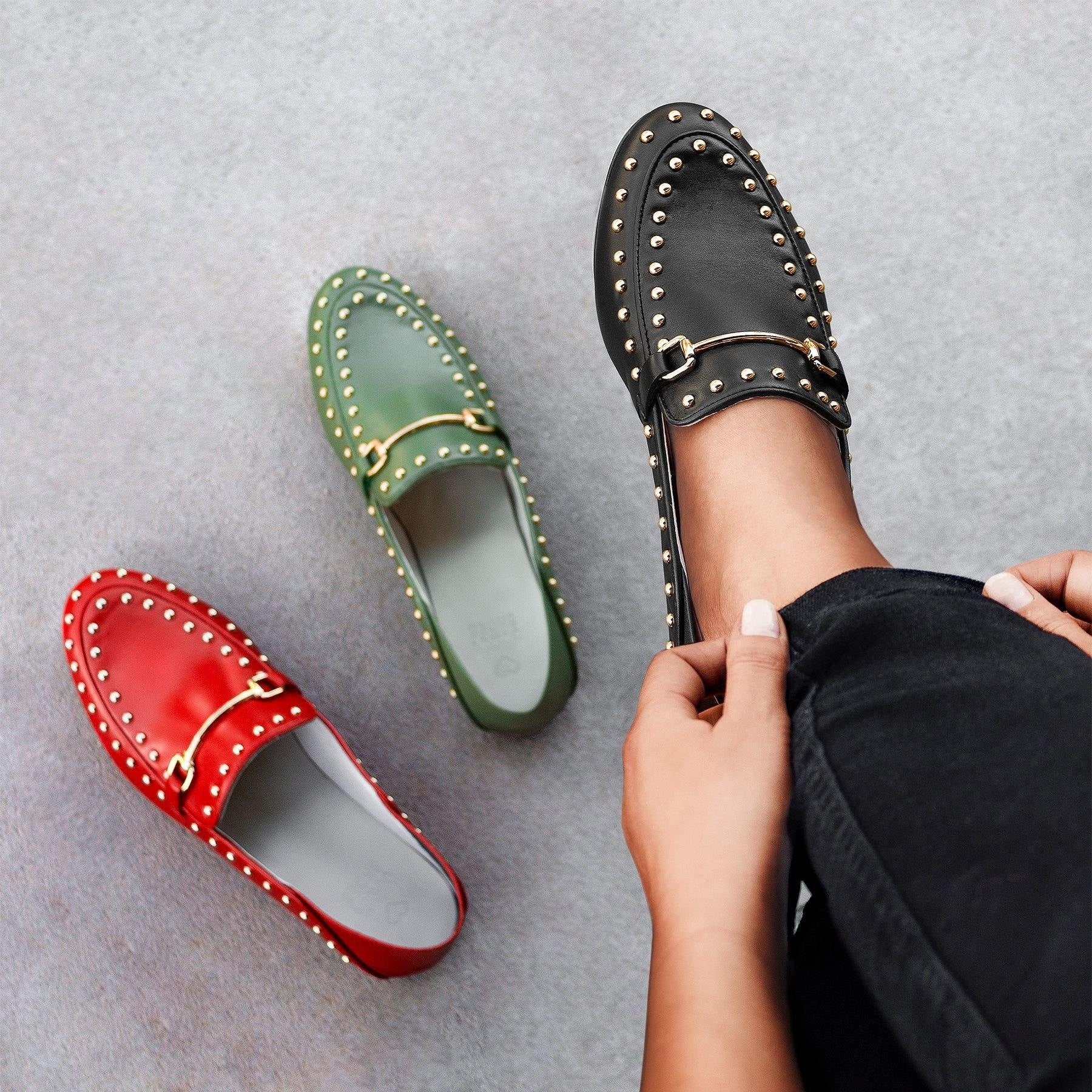 Loafer Boston Studded Black